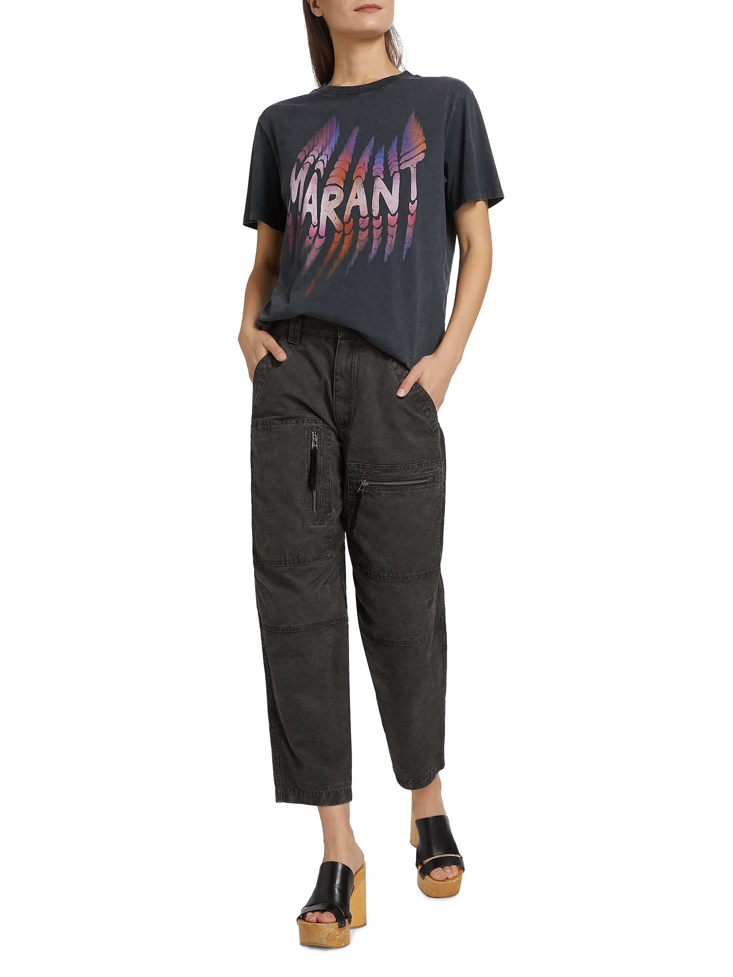 Zoeline Faded Black Tee
