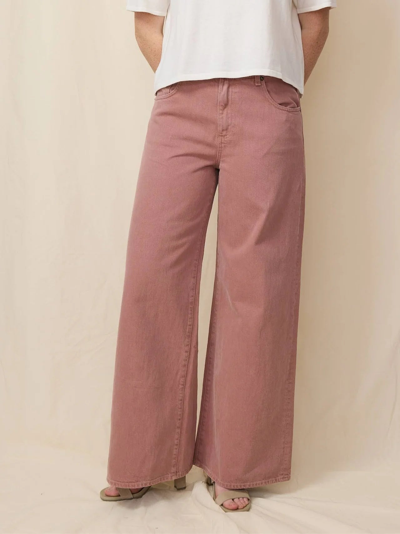 Atomic Wide Leg in Dusty Rose