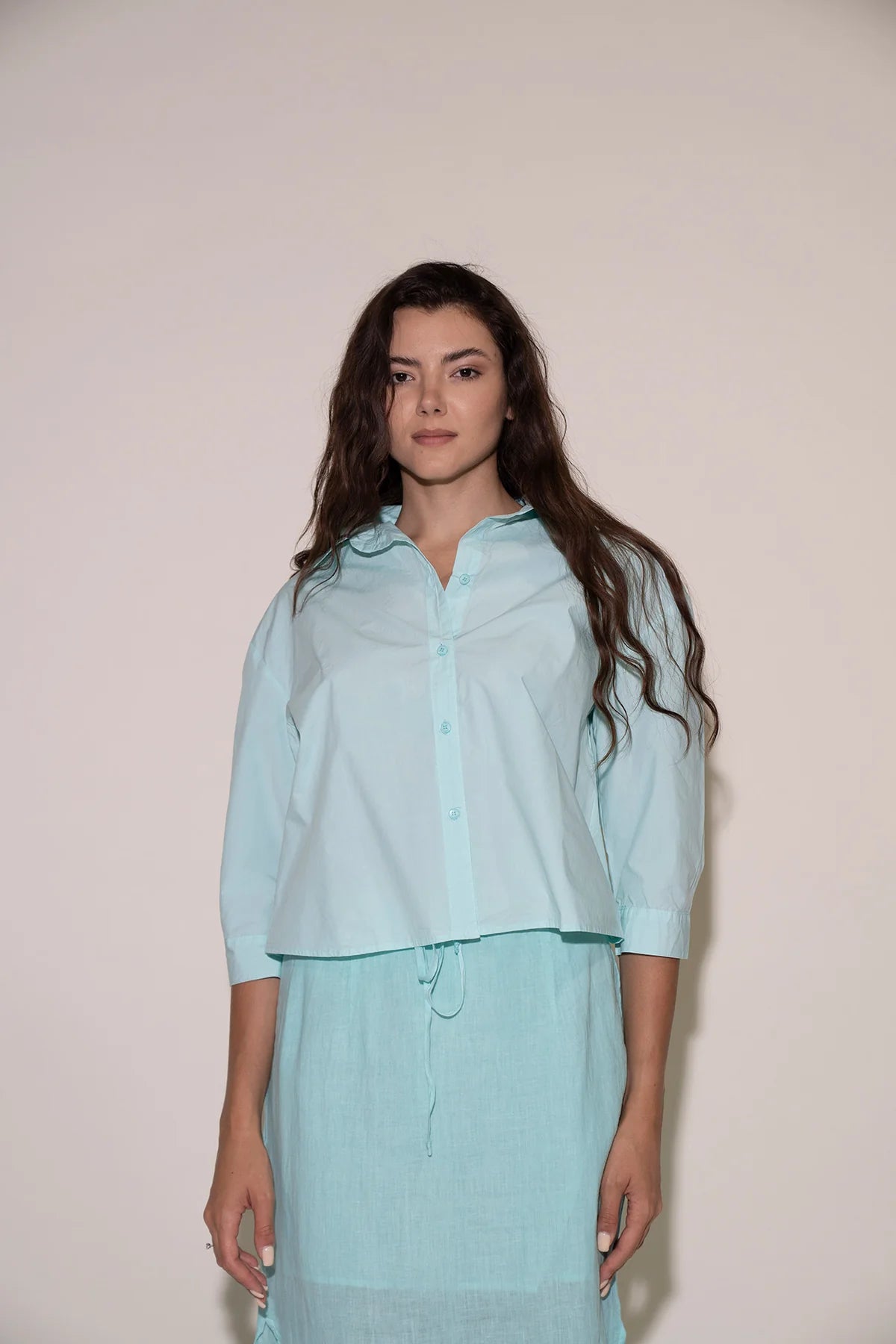 Lia Top in Aqua