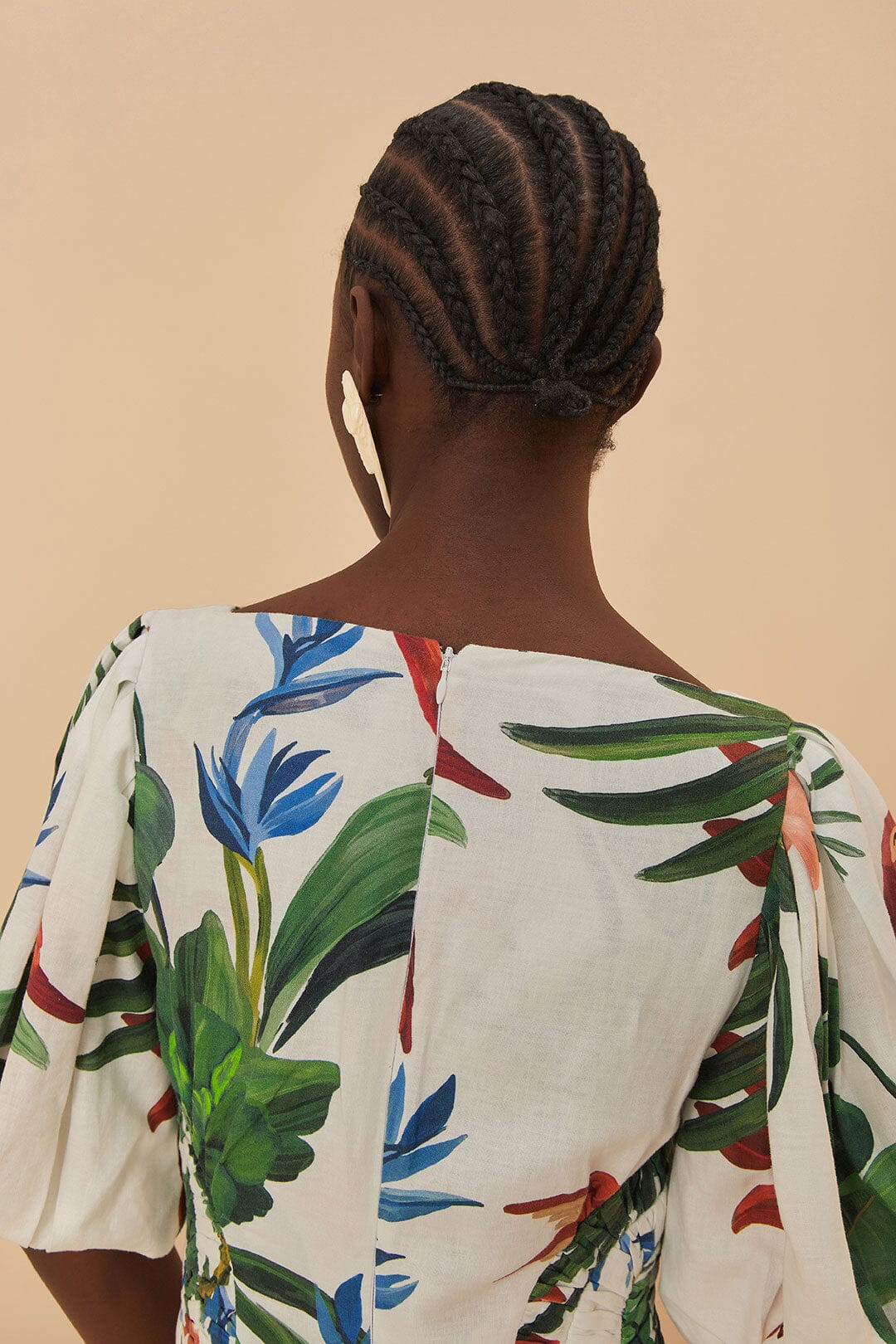 Midnight Macaw Fiesta Midi Dress