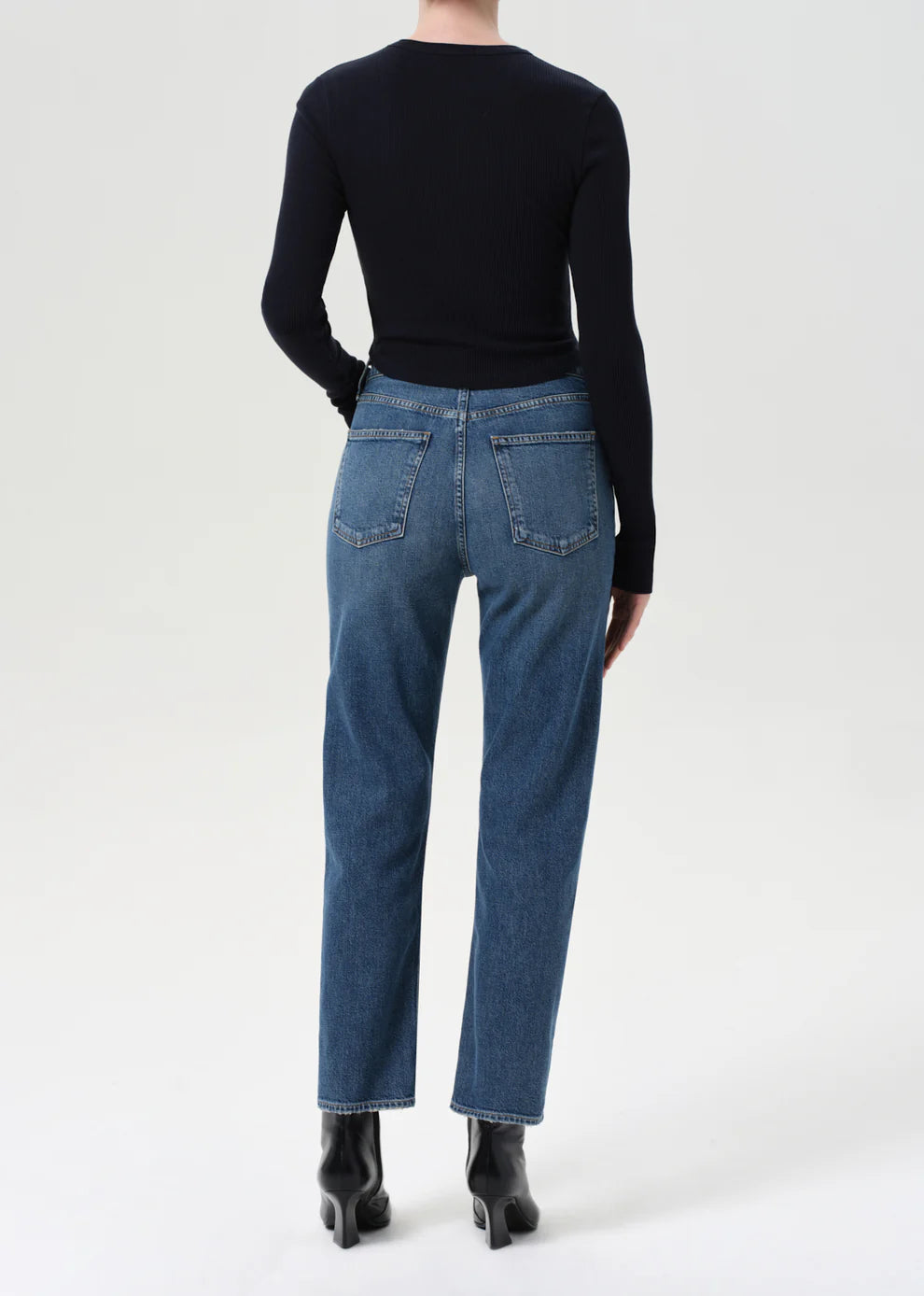 90's Pinch Waist Crop Jean