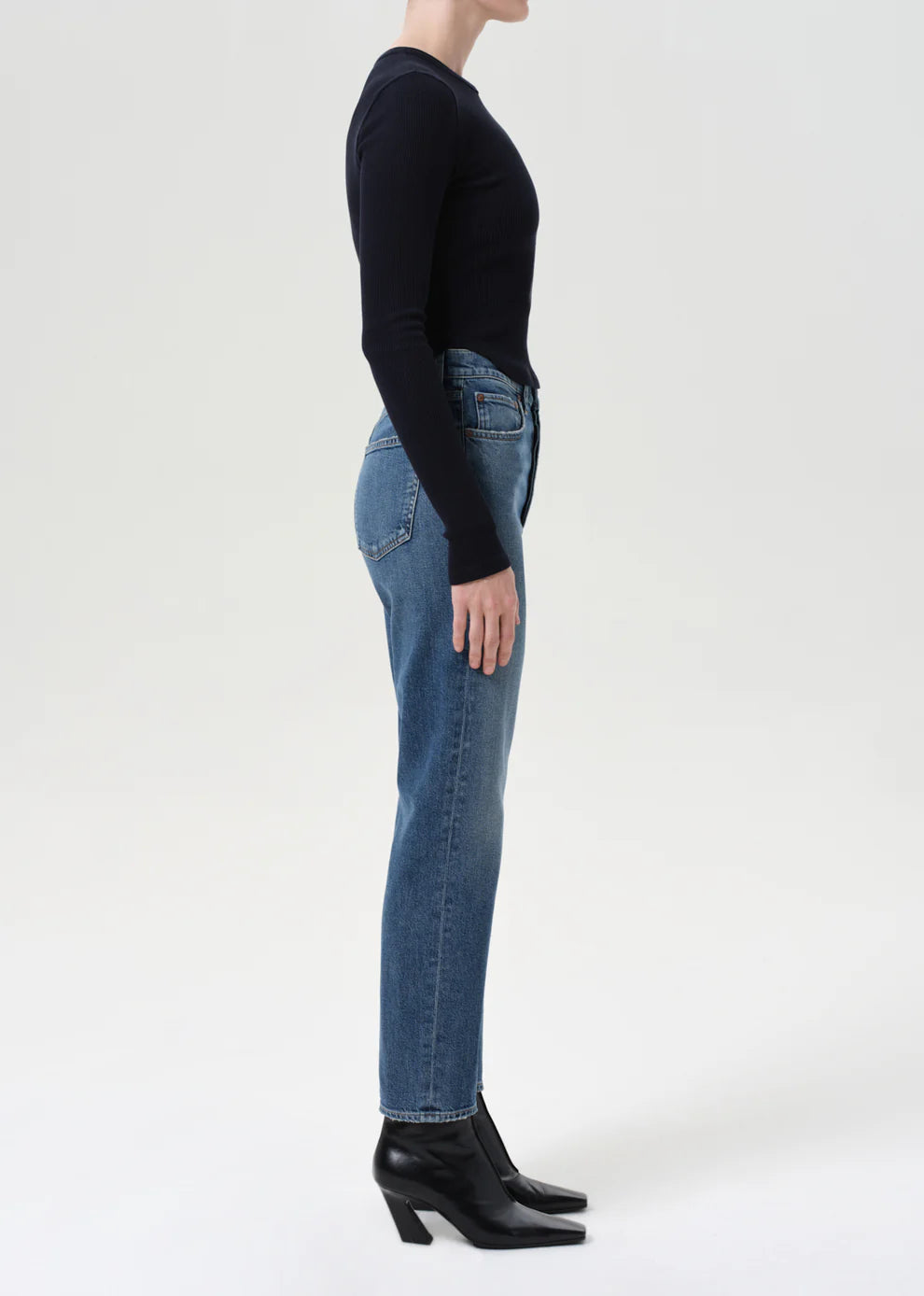 90's Pinch Waist Crop Jean