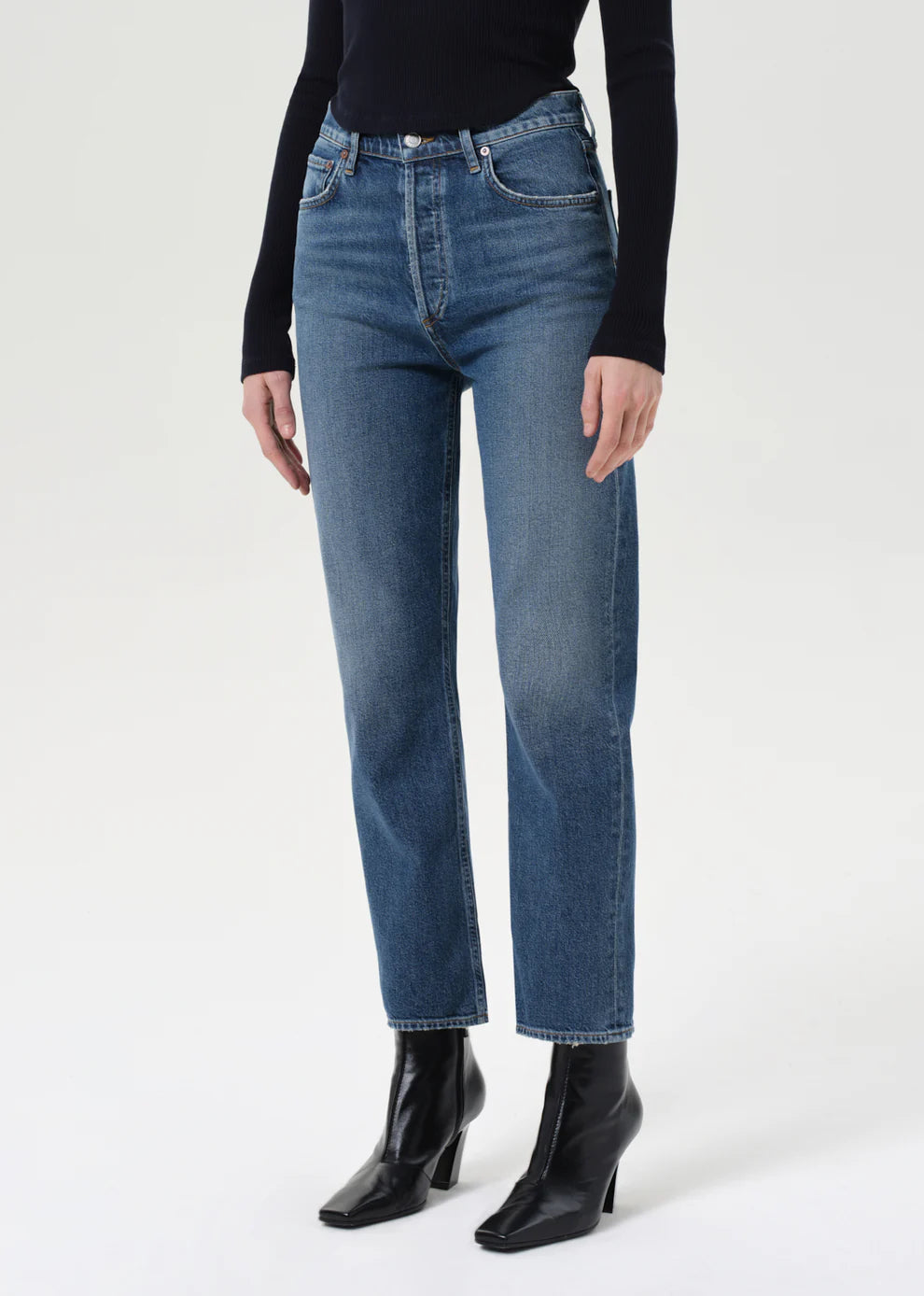 90's Pinch Waist Crop Jean