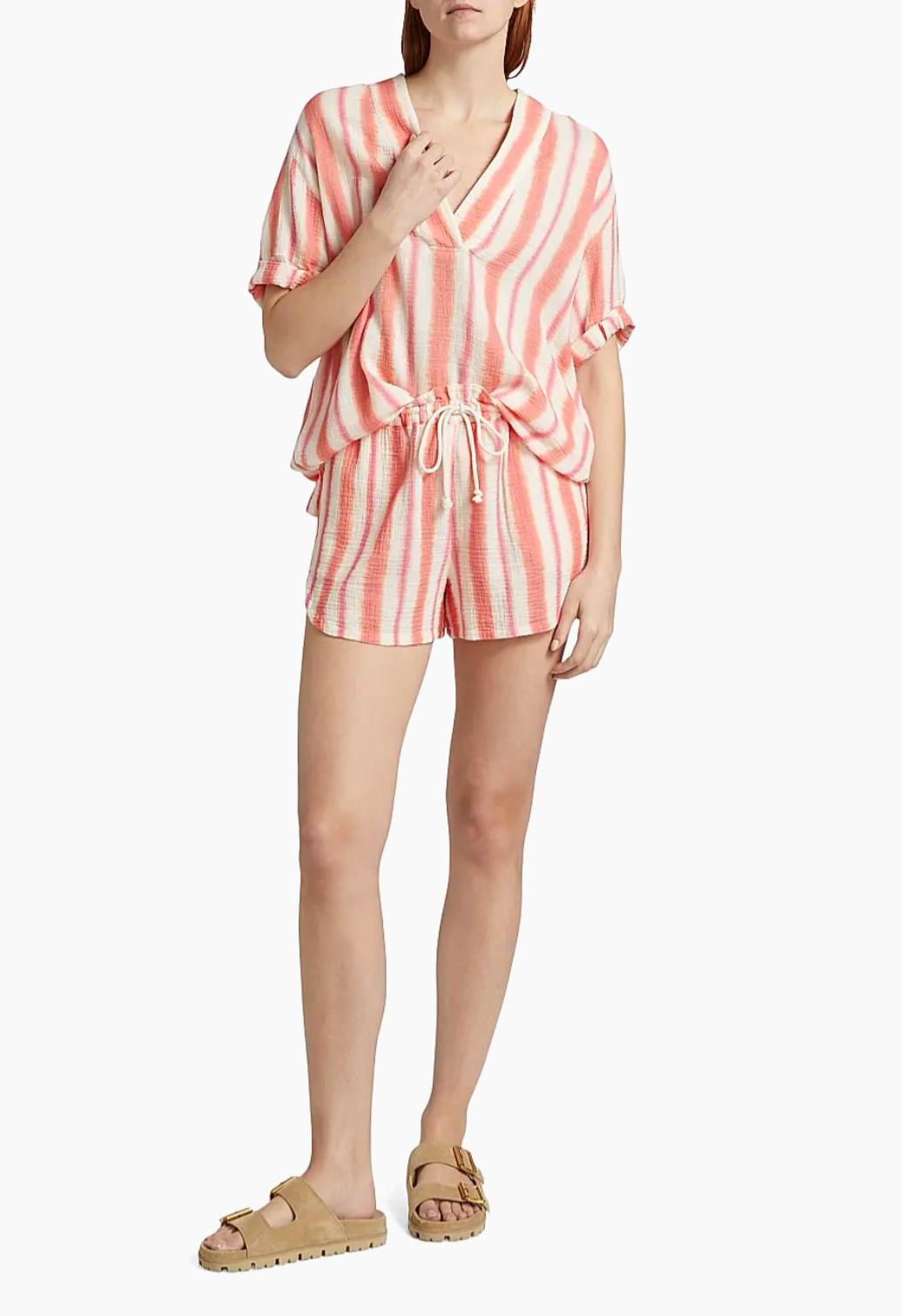 Avery Top in Sunset Pink