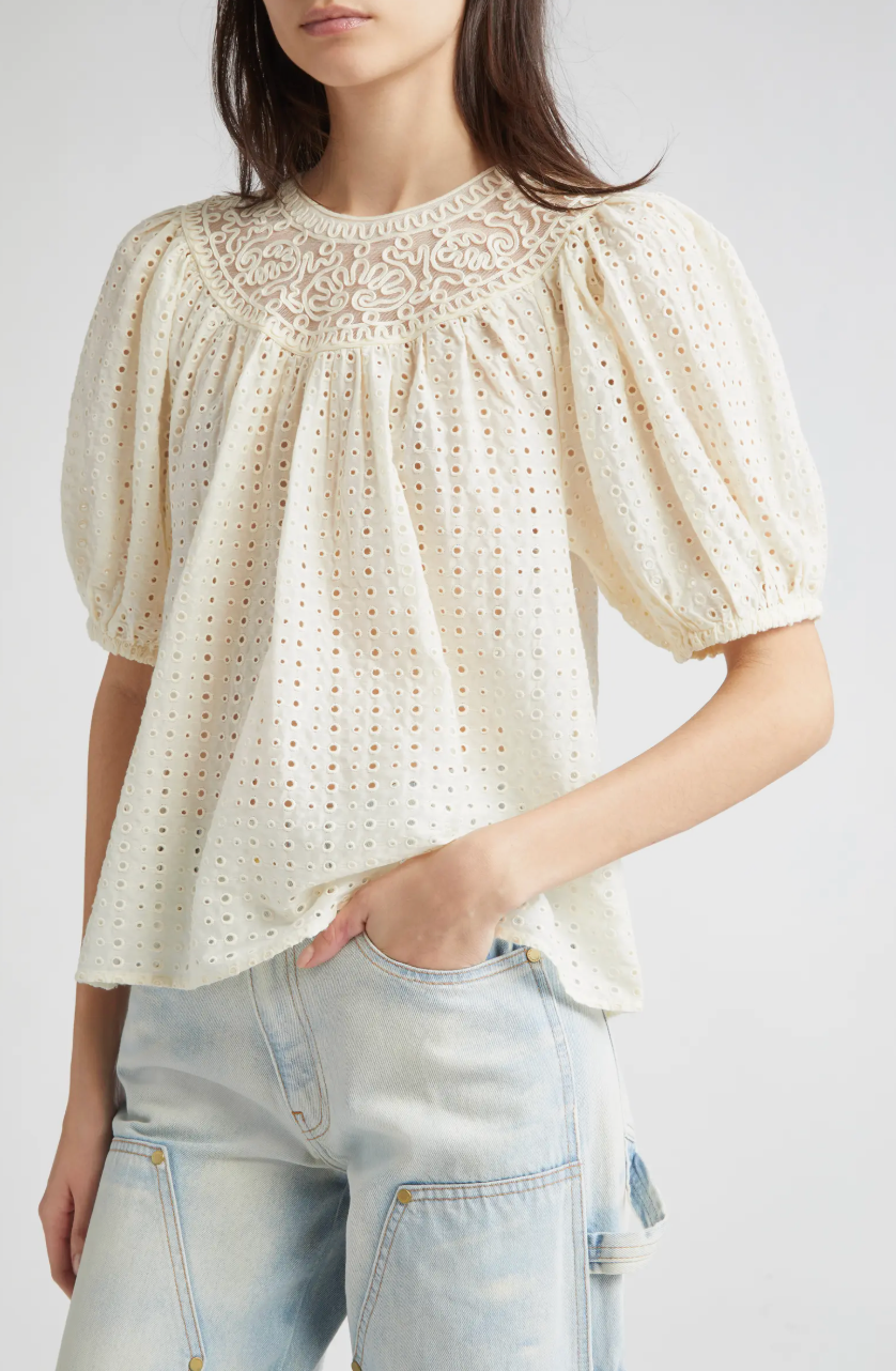 Amina Top in Invory