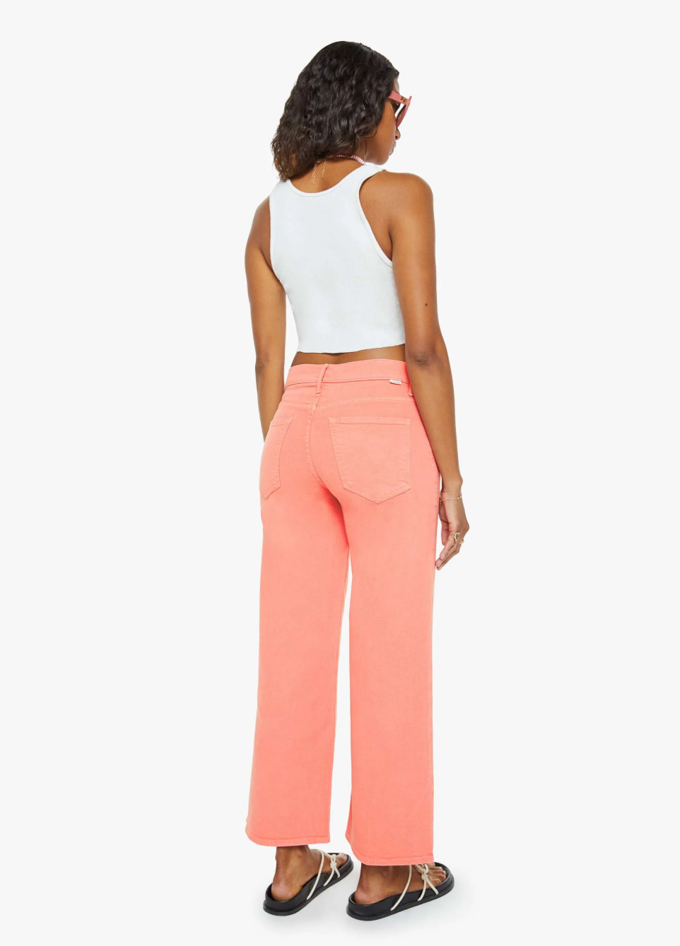 Mid Rise Maven Ankle Peach Denim