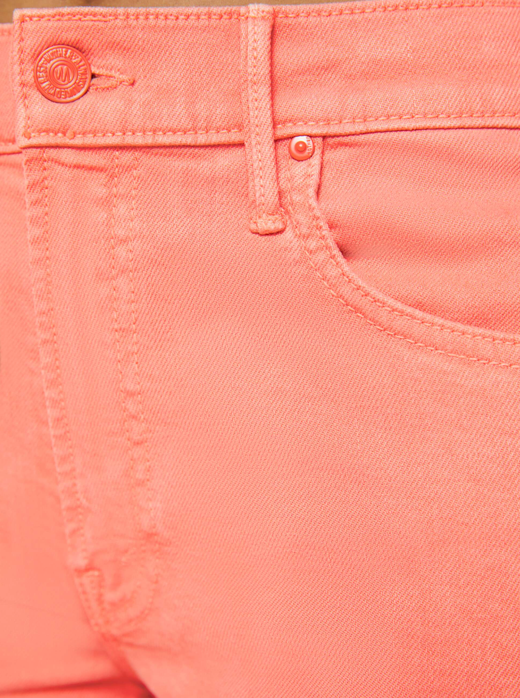 Mid Rise Maven Ankle Peach Denim
