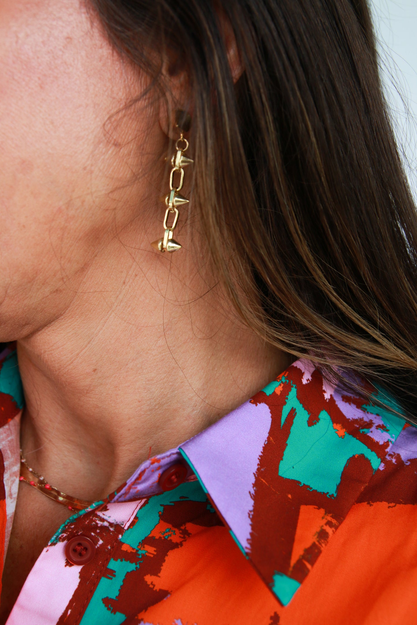 Alex Drop Spike Earrings