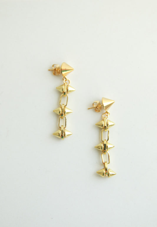 Alex Drop Spike Earrings