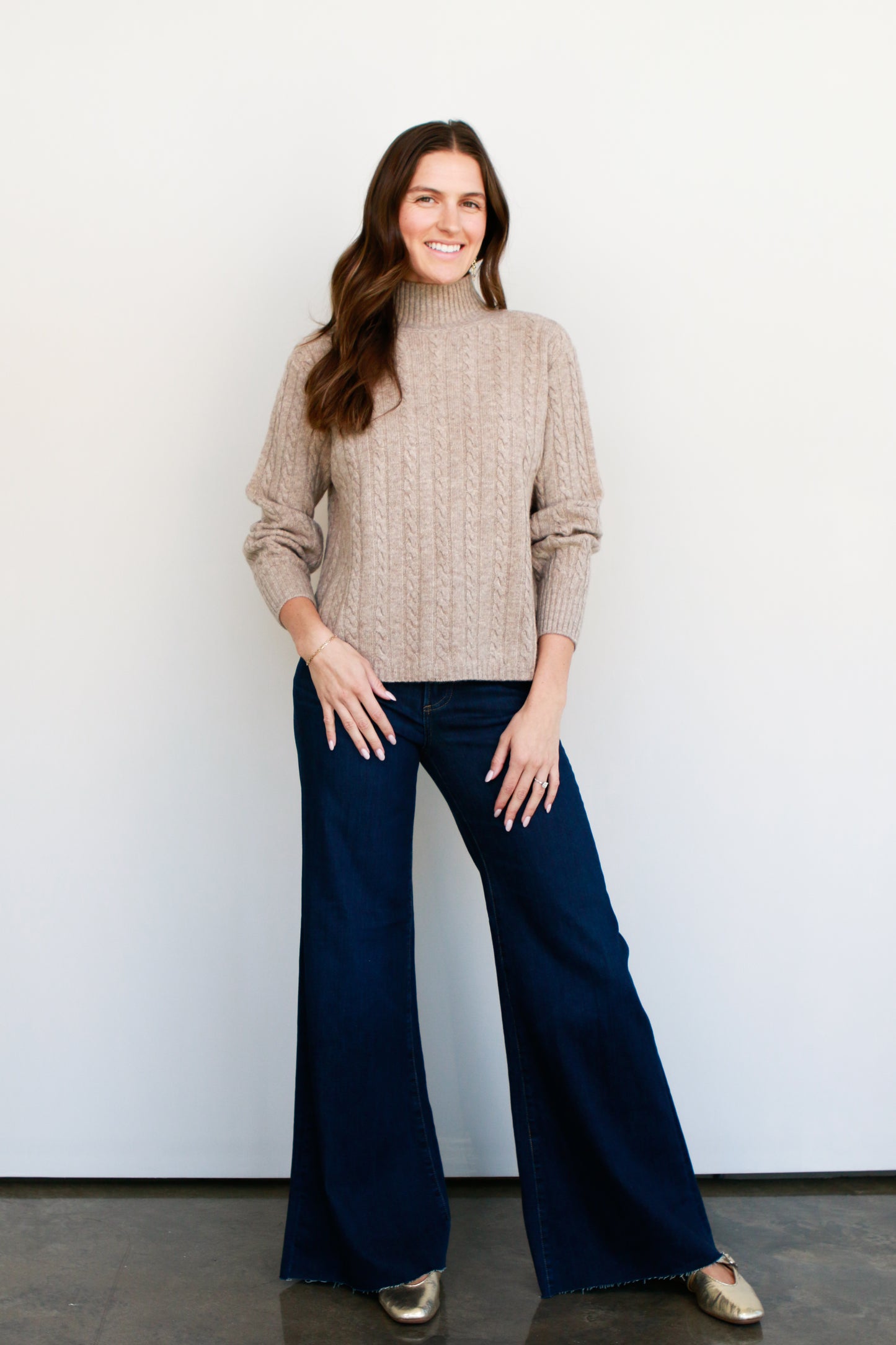 Cable Knit Sweater (2 Color Options)