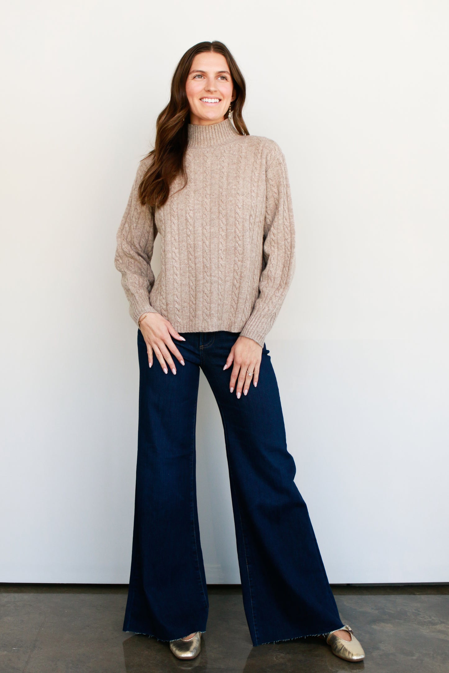 Cable Knit Sweater (2 Color Options)