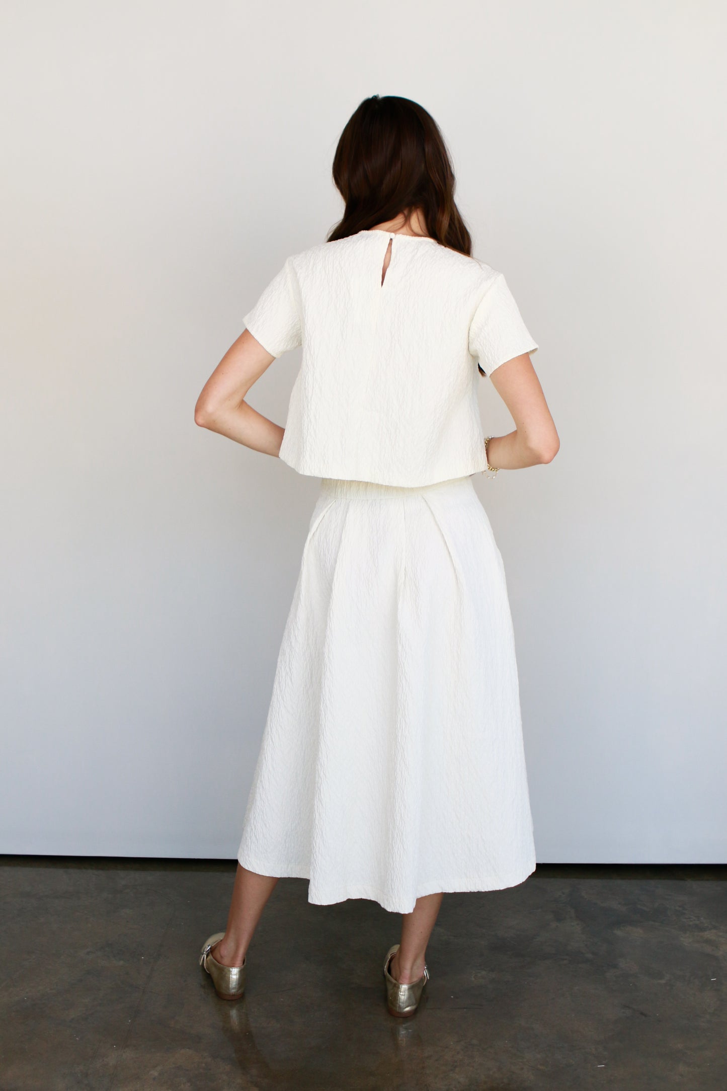 Jackie O Cream Skirt Set