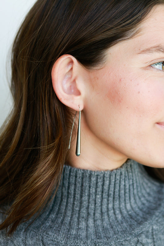 Capri Teardrop Earring in Silver