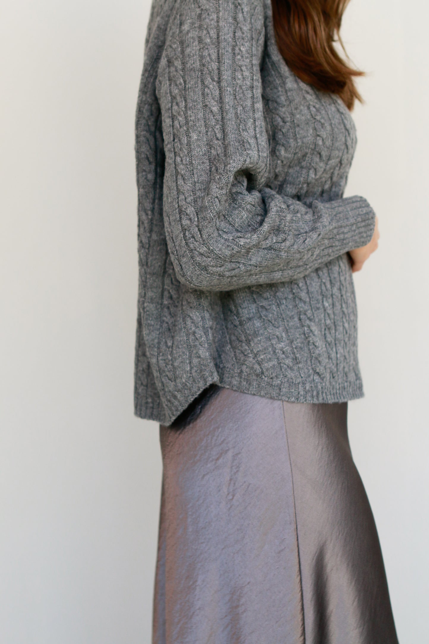 Cable Knit Sweater (2 Color Options)