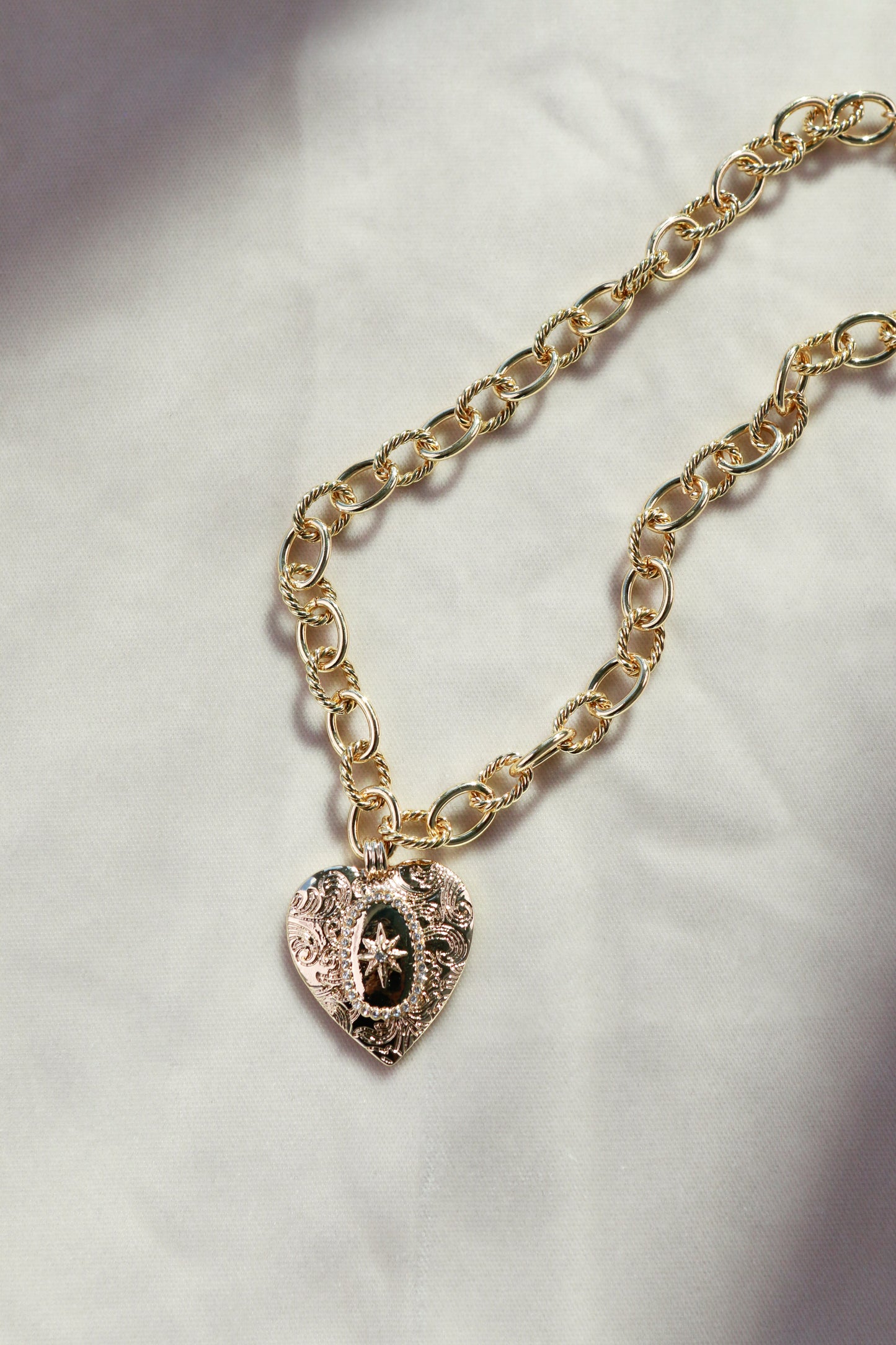 Holly Heart Necklace