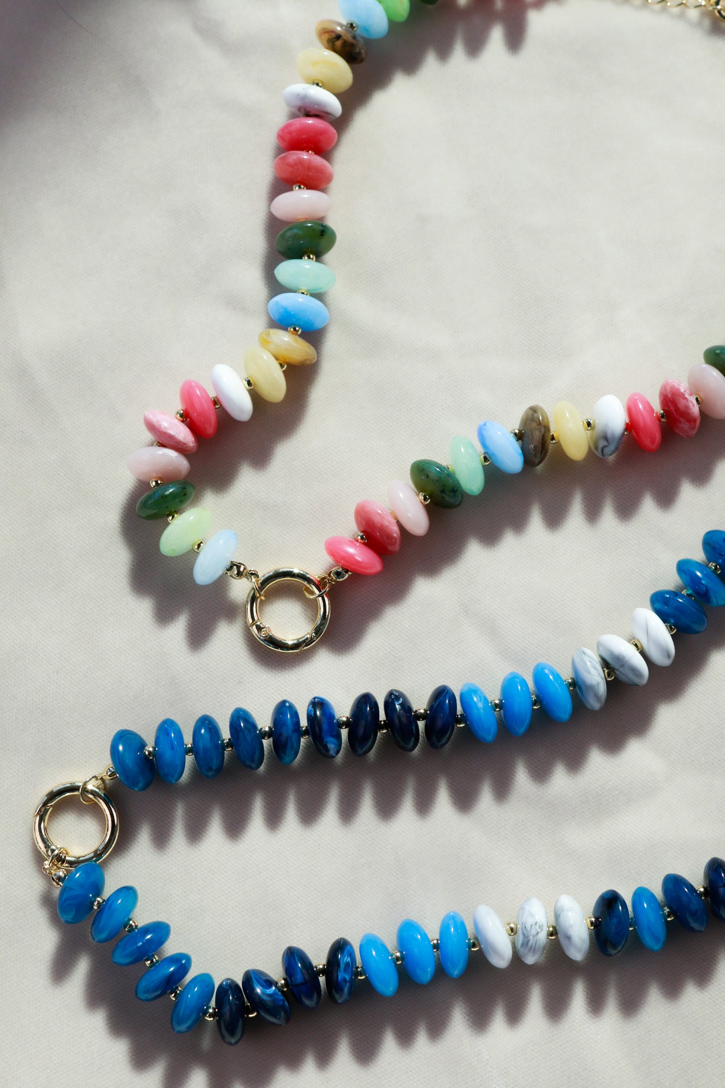 Navy Ombre Beaded Necklace
