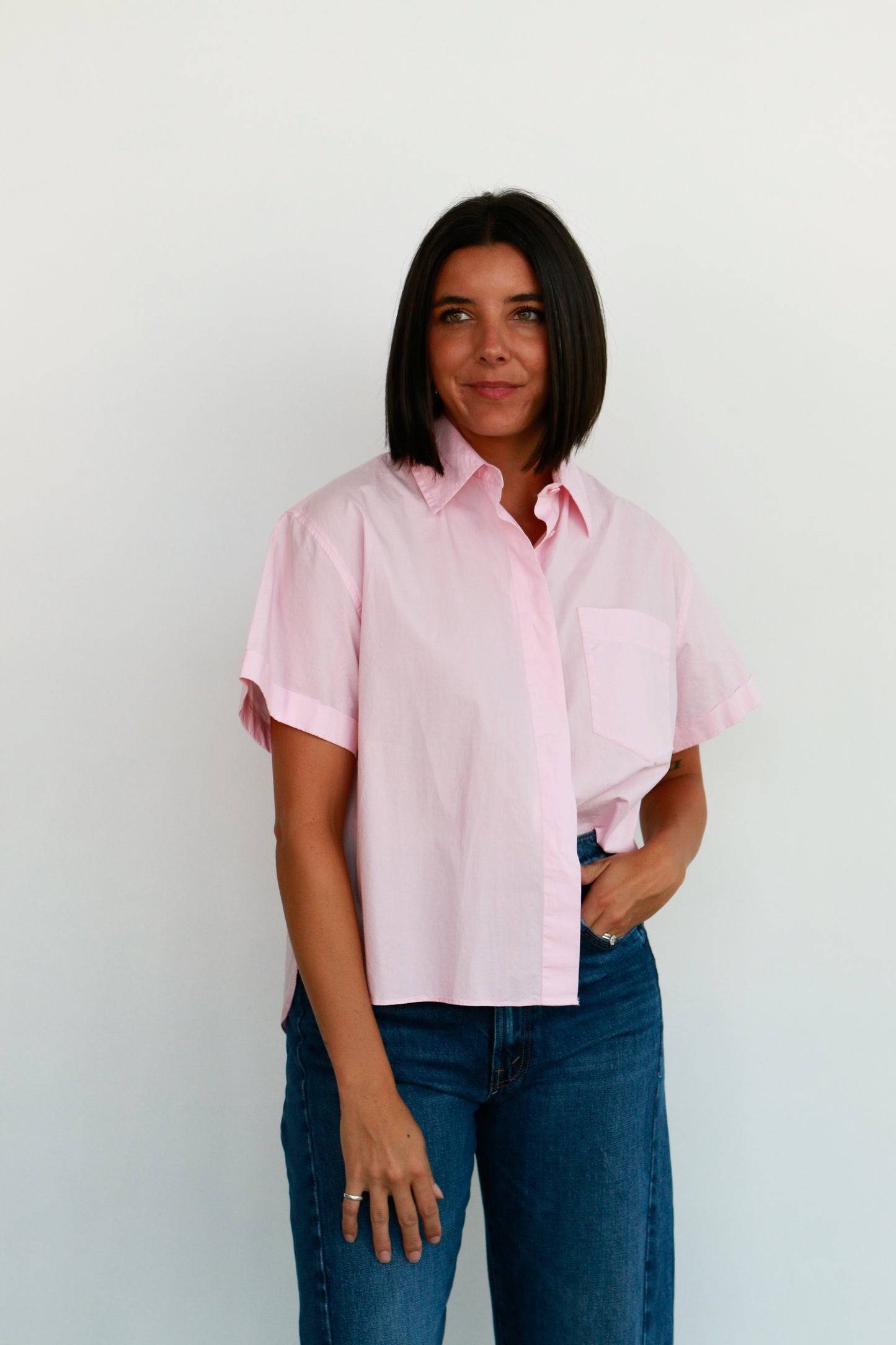 Drake Shirt in Pink Gloss
