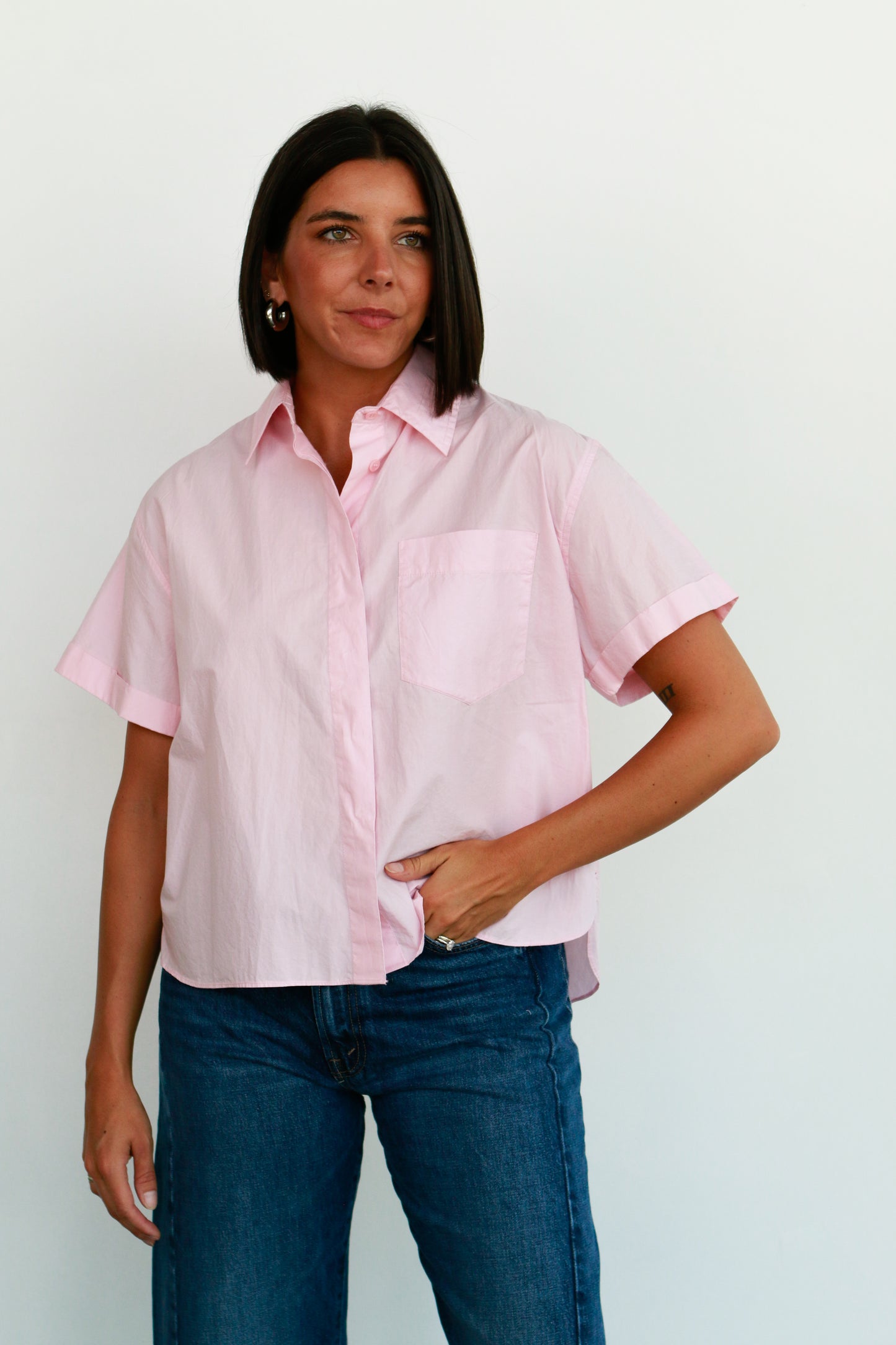 Drake Shirt in Pink Gloss