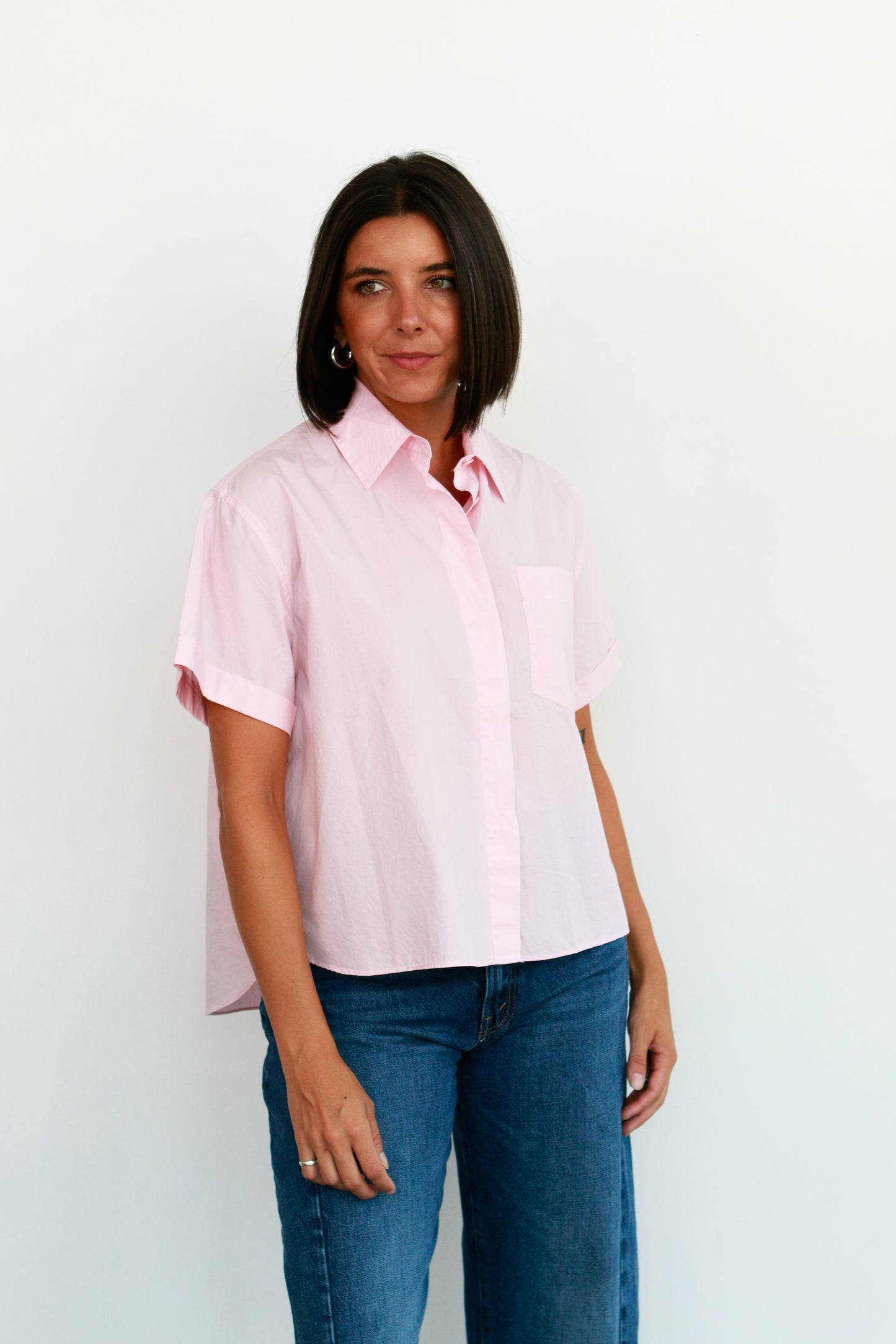 Drake Shirt in Pink Gloss