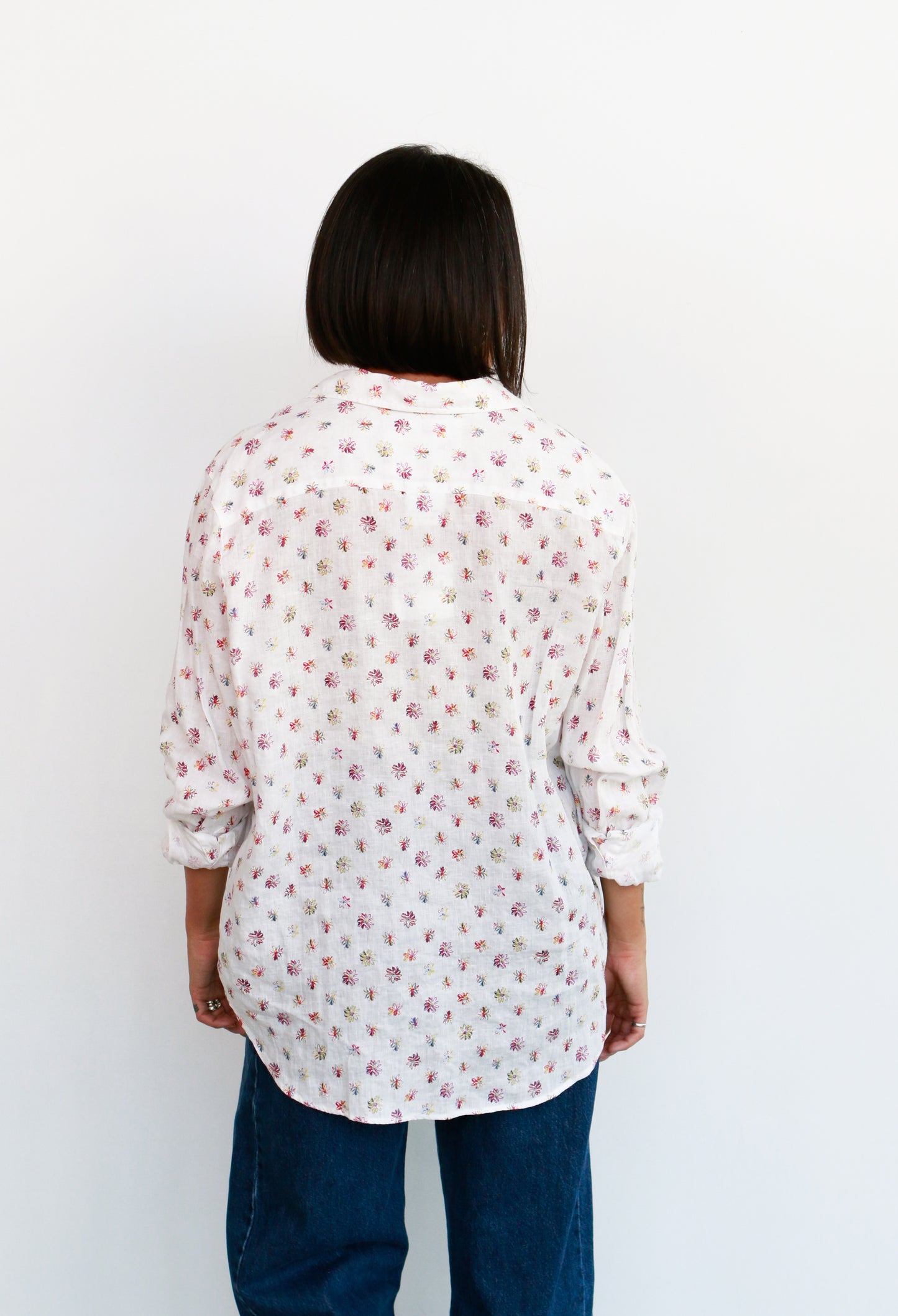 Relaxed Floral Button Down
