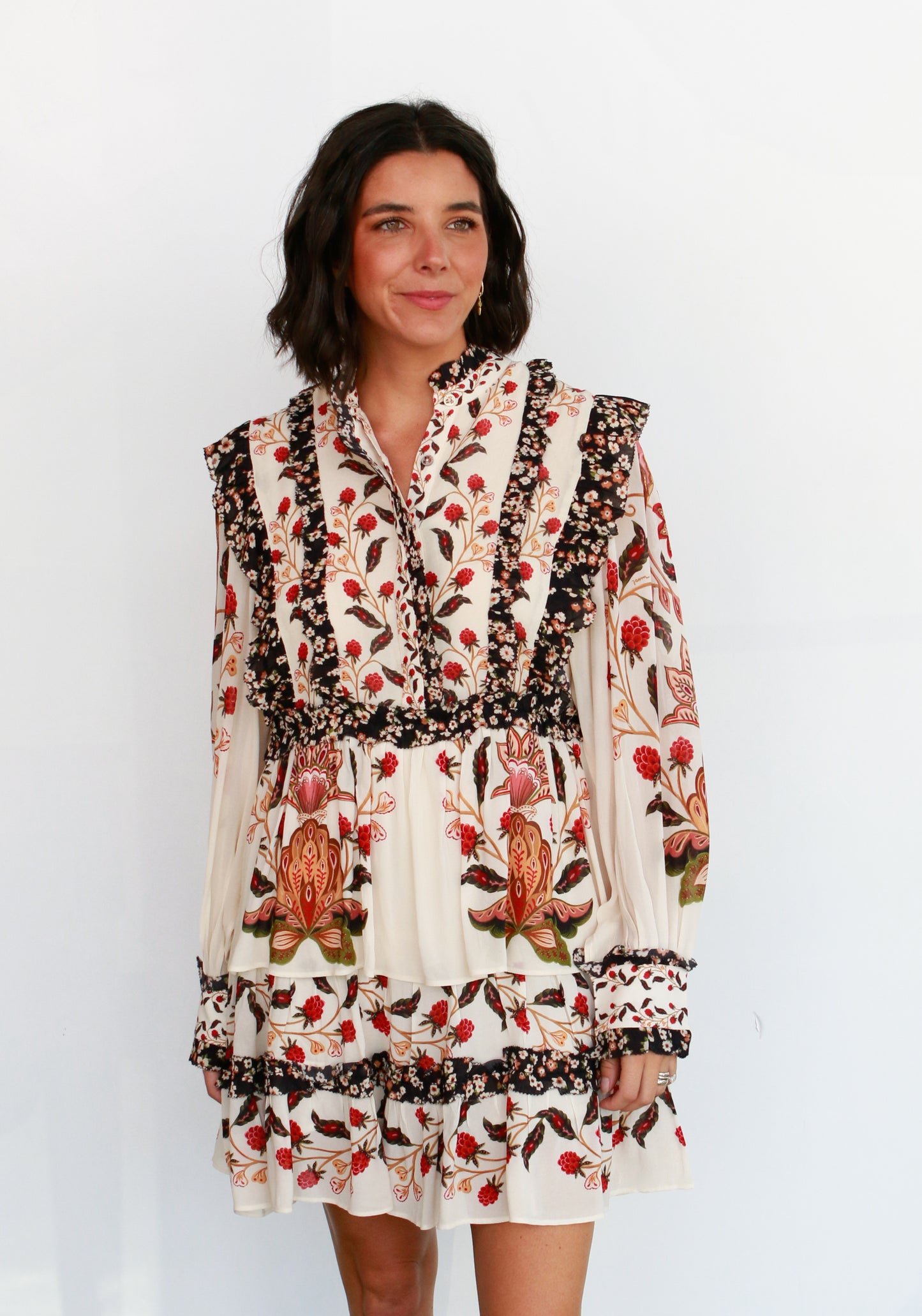 Berry Garden Mini Dress