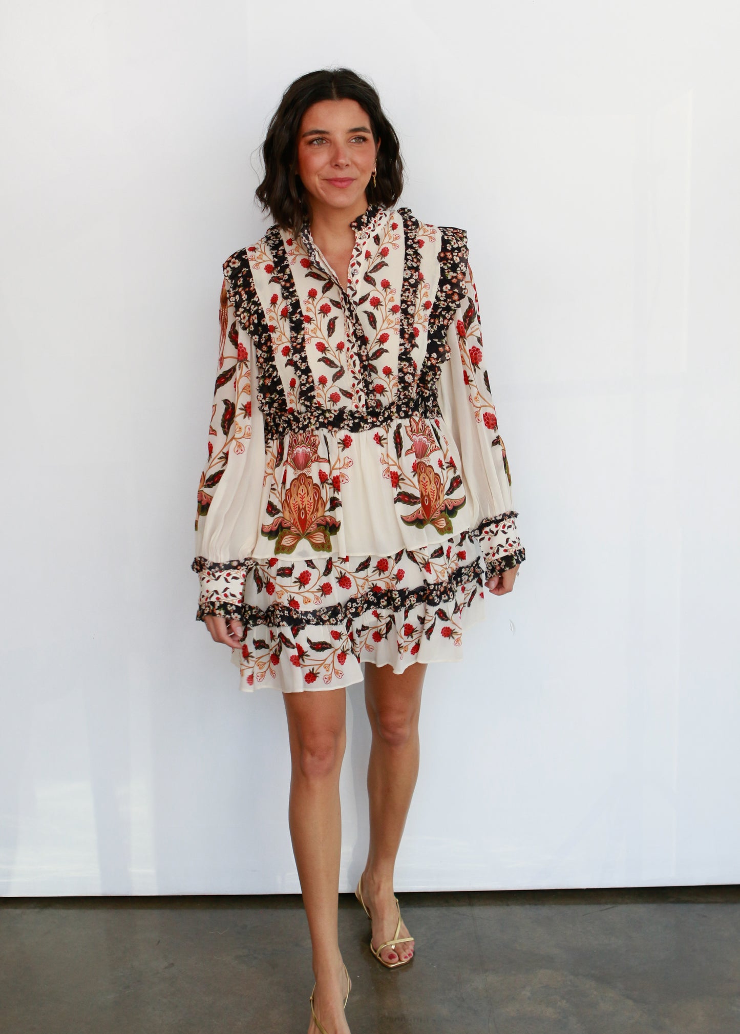 Berry Garden Mini Dress