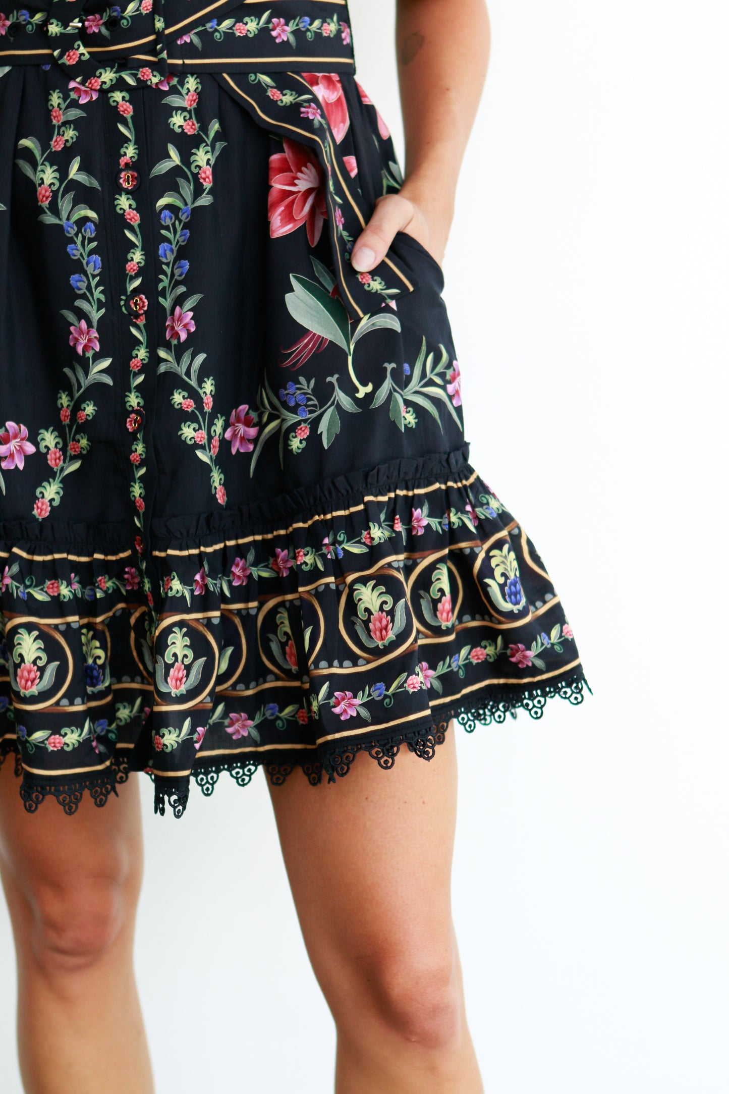 Belle Garden Lace Mini Dress