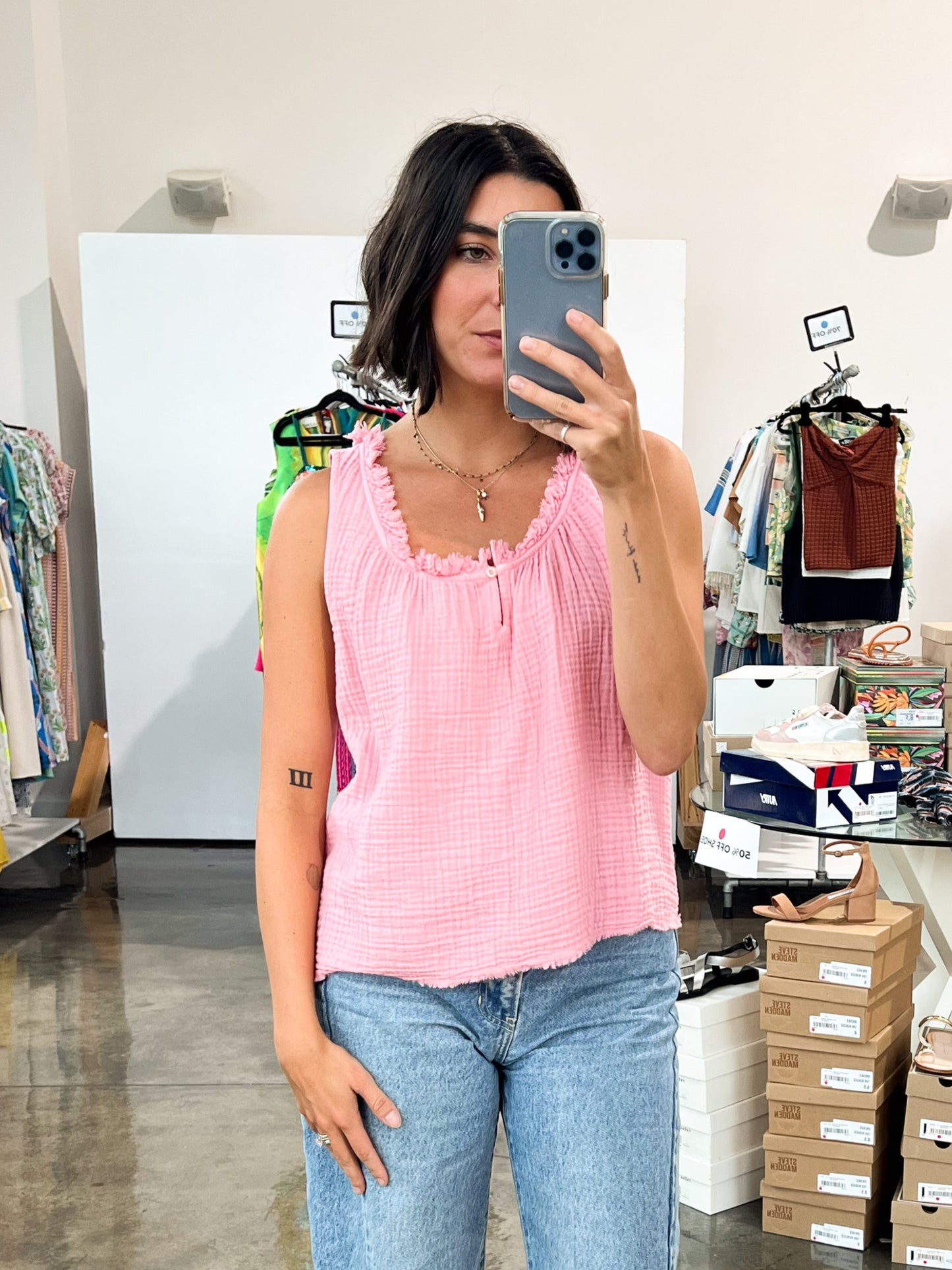 Rosie Top in Cotton Candy