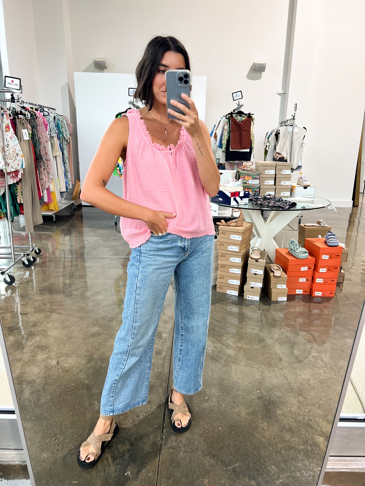 Rosie Top in Cotton Candy