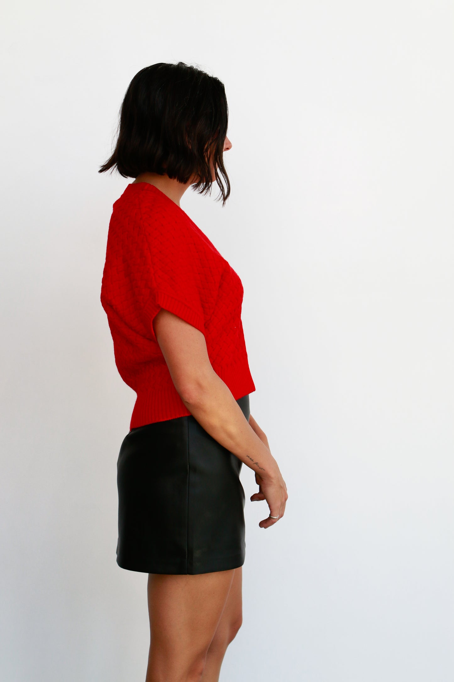 West Pleather Skort