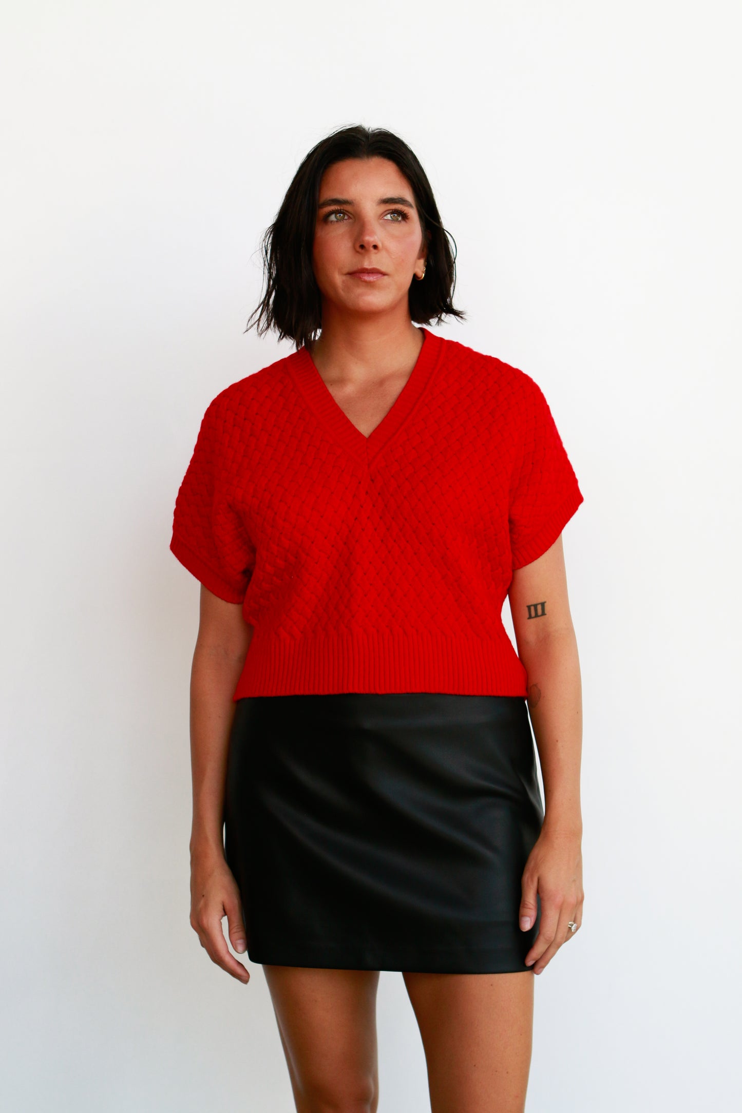 West Pleather Skort