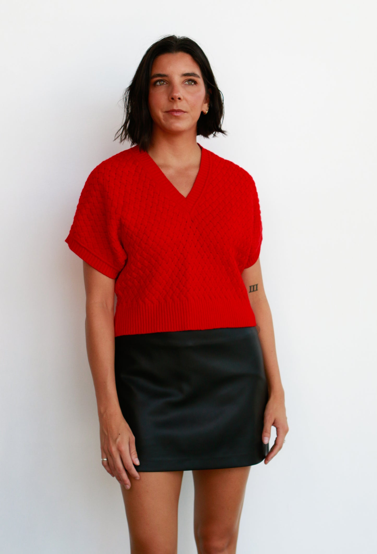 West Pleather Skort
