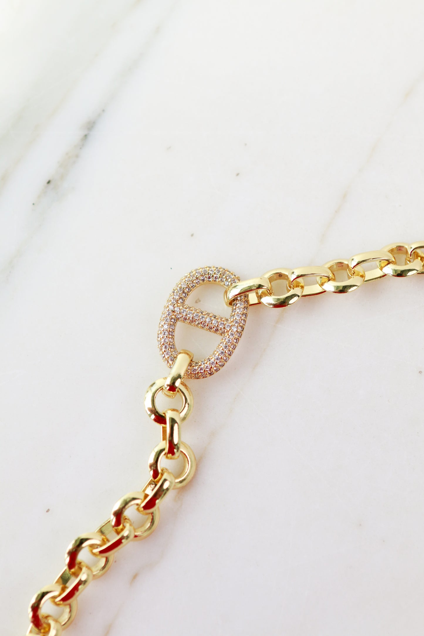 Crystal Mariner Link Bracelet