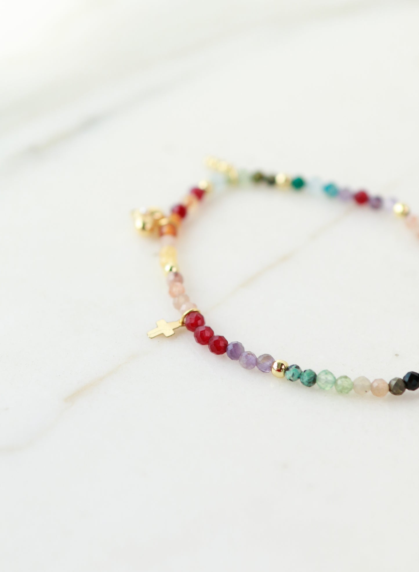 Gemstone Charm Bracelet