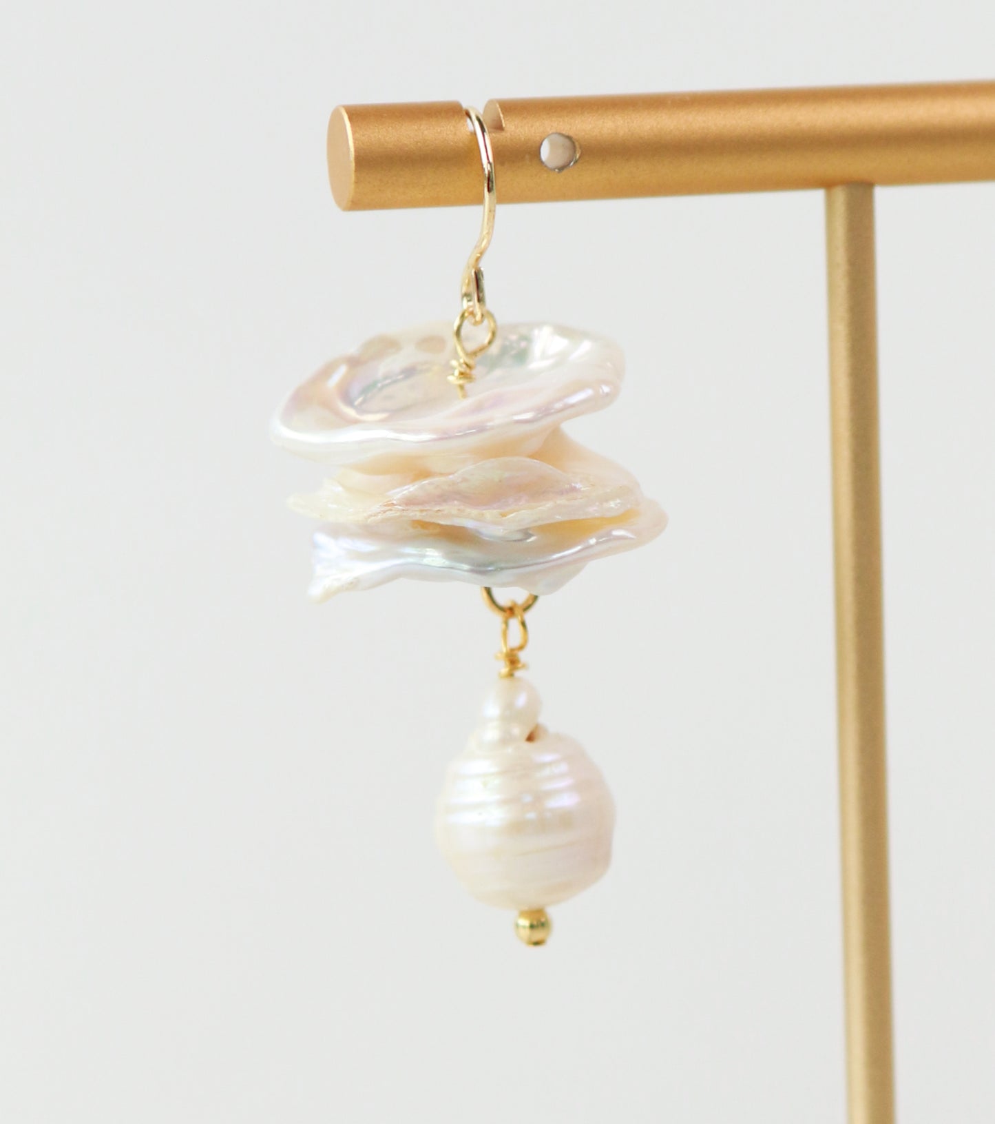 Carter White Pearl Earrings