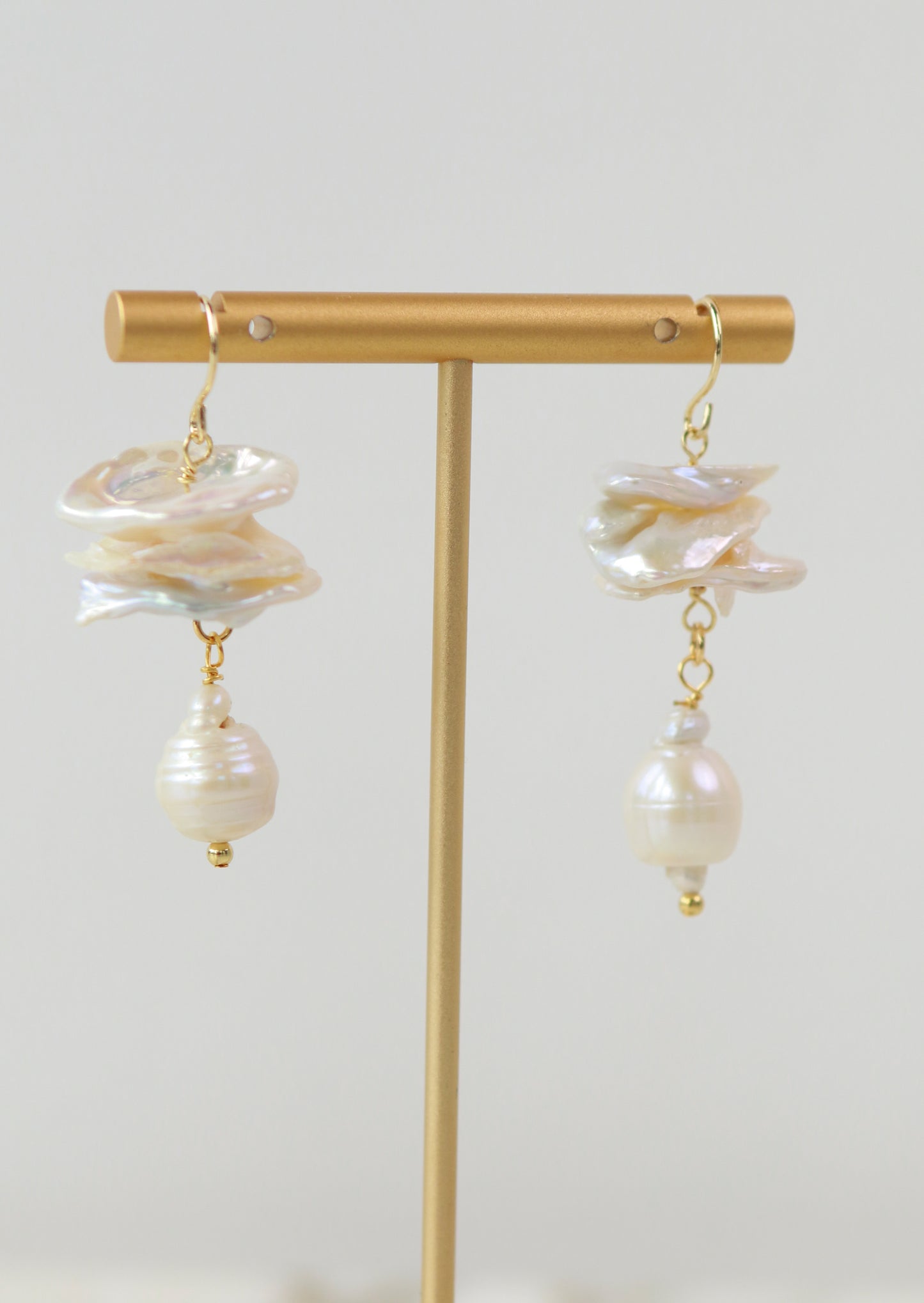 Carter White Pearl Earrings