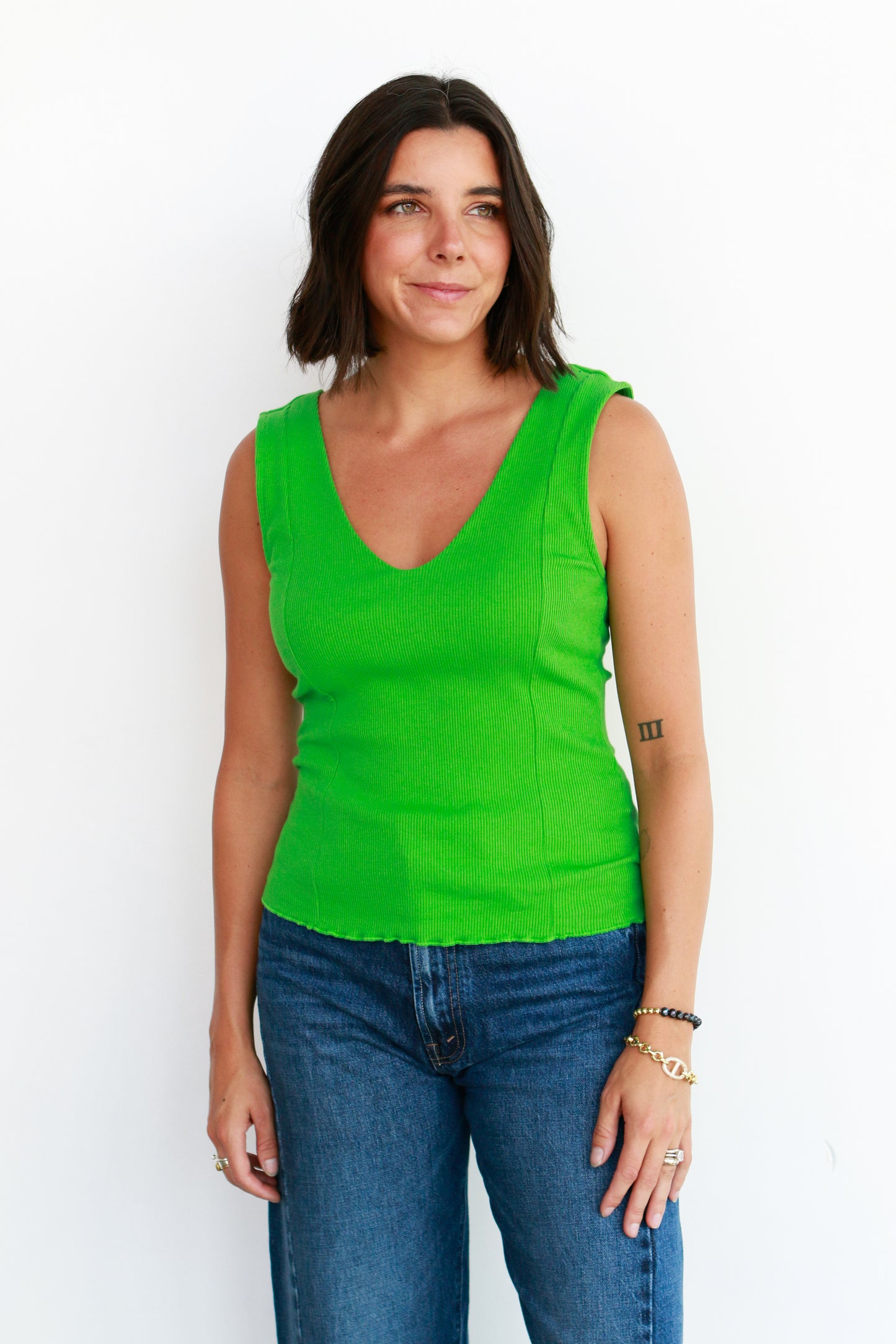 Reese Tank in Lime