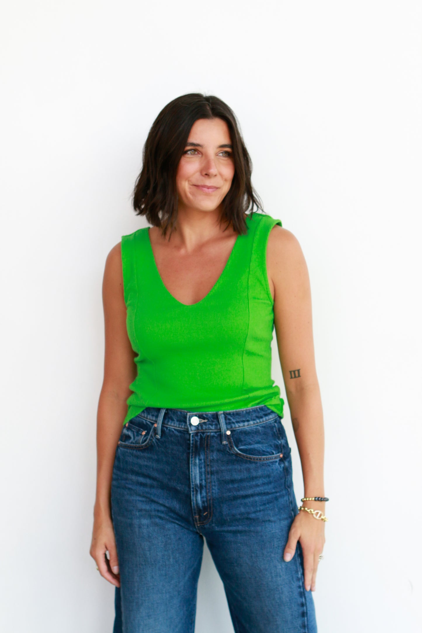 Reese Tank in Lime