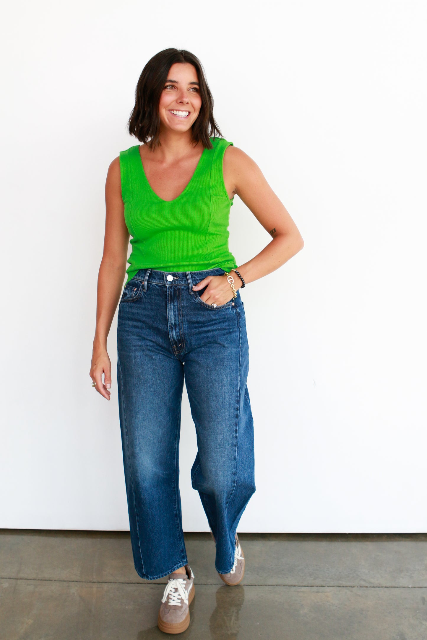 Reese Tank in Lime