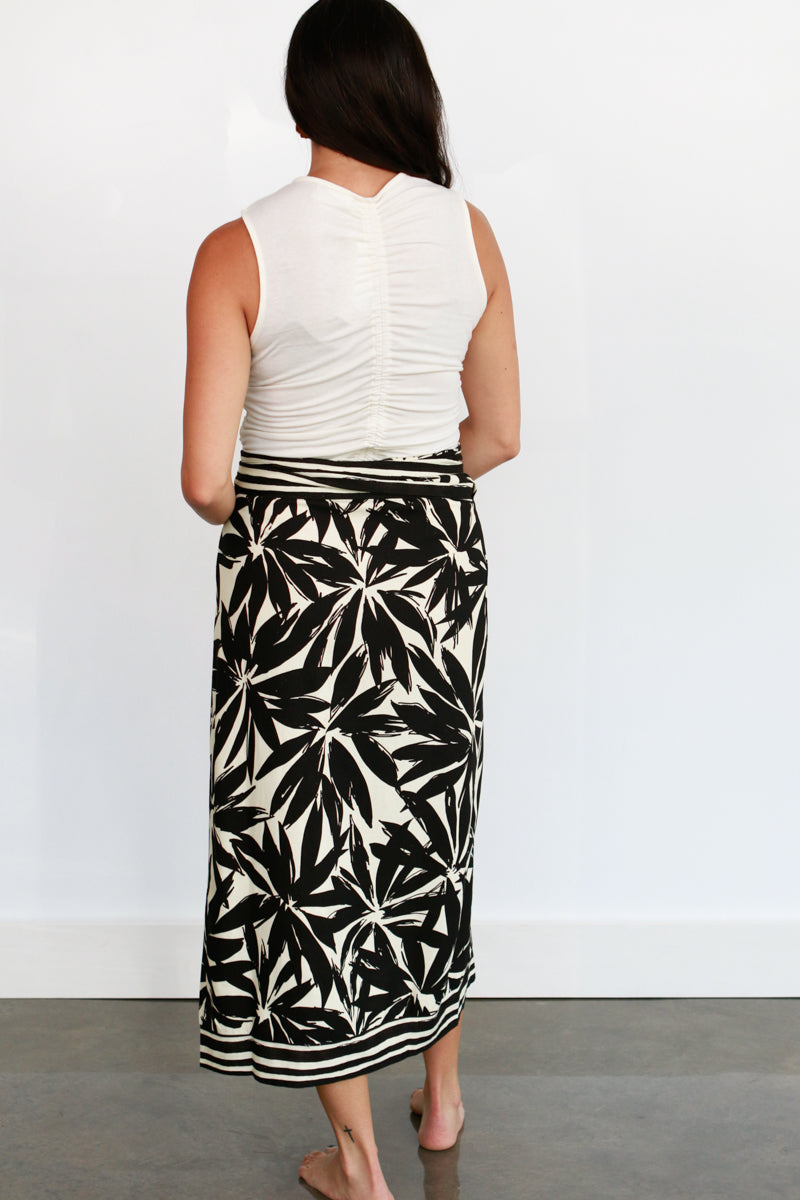 Mia Linen Wrap Skirt
