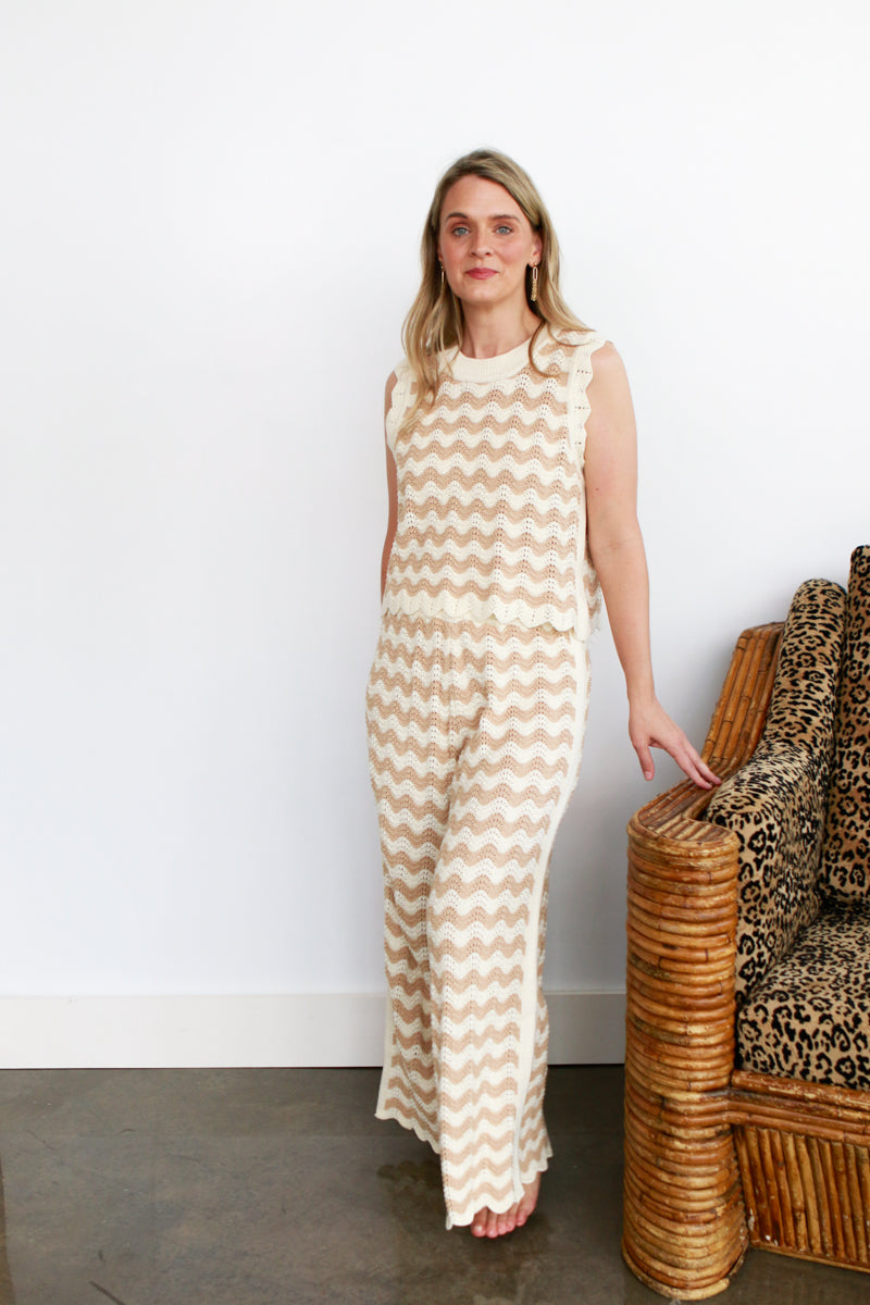 Dahlia Crochet Pant Set