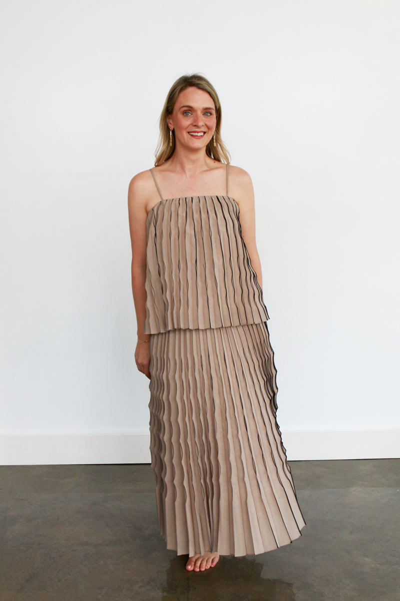 Gracyn Pleated Skirt Set