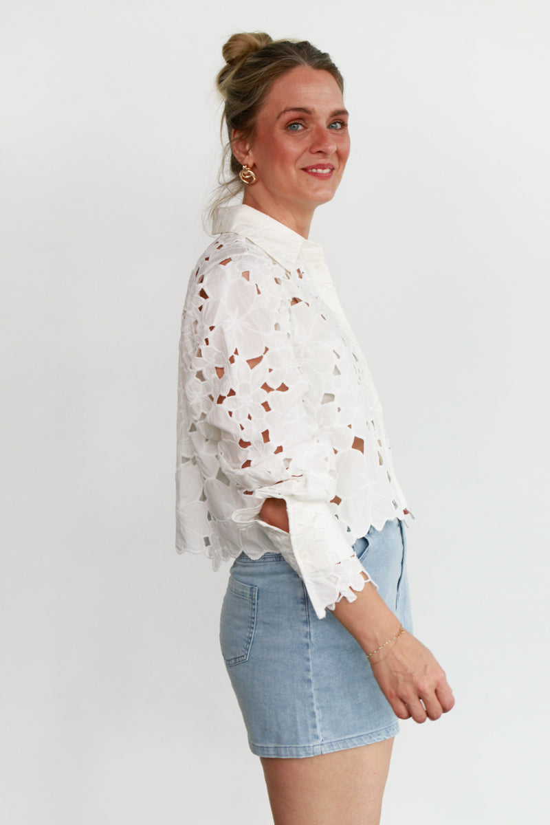 Veronica Eyelet Top