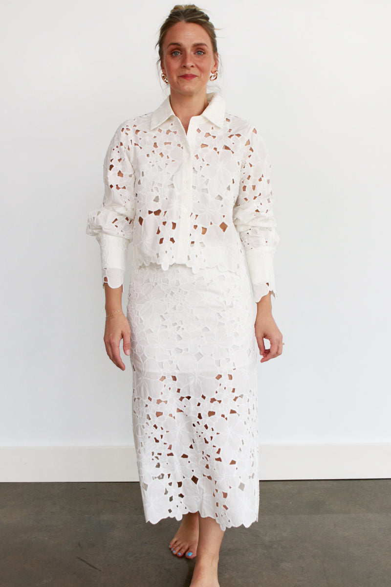 Veronica Eyelet Top
