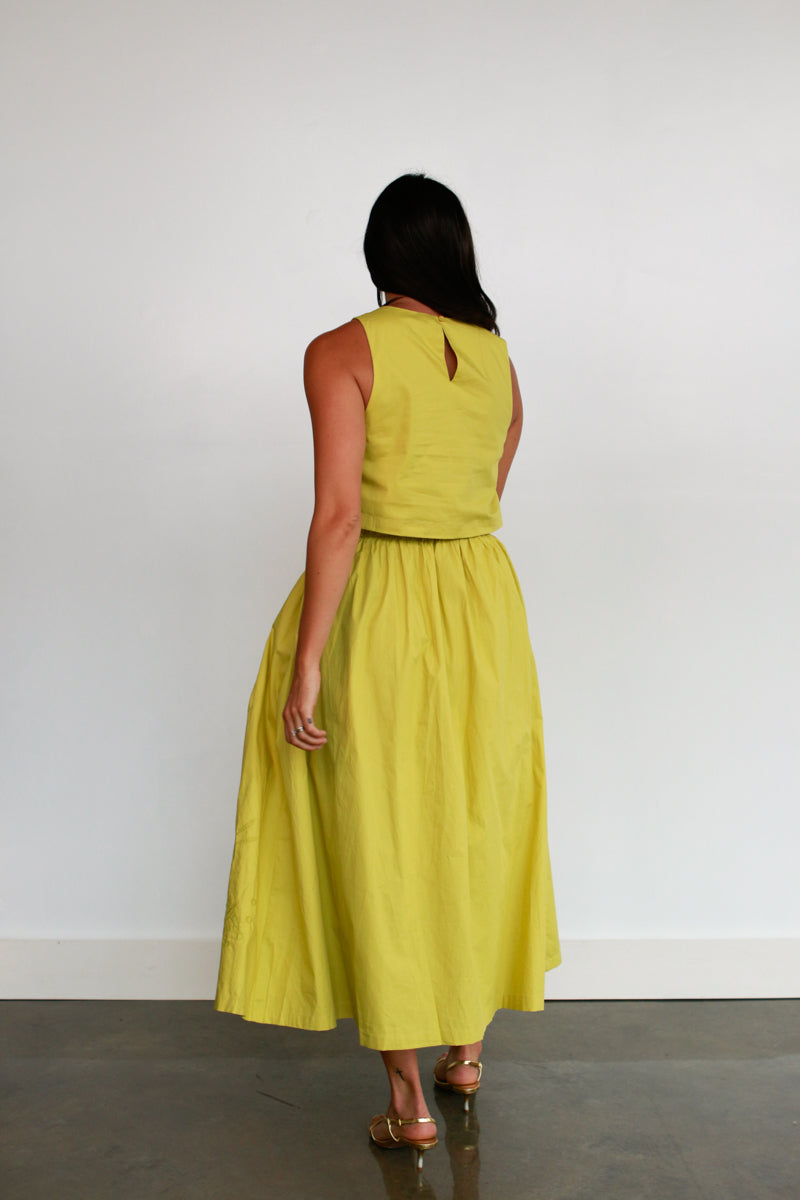 Seville Lime Skirt Set