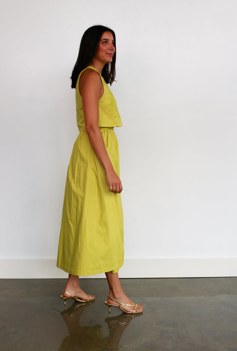 Seville Lime Skirt Set