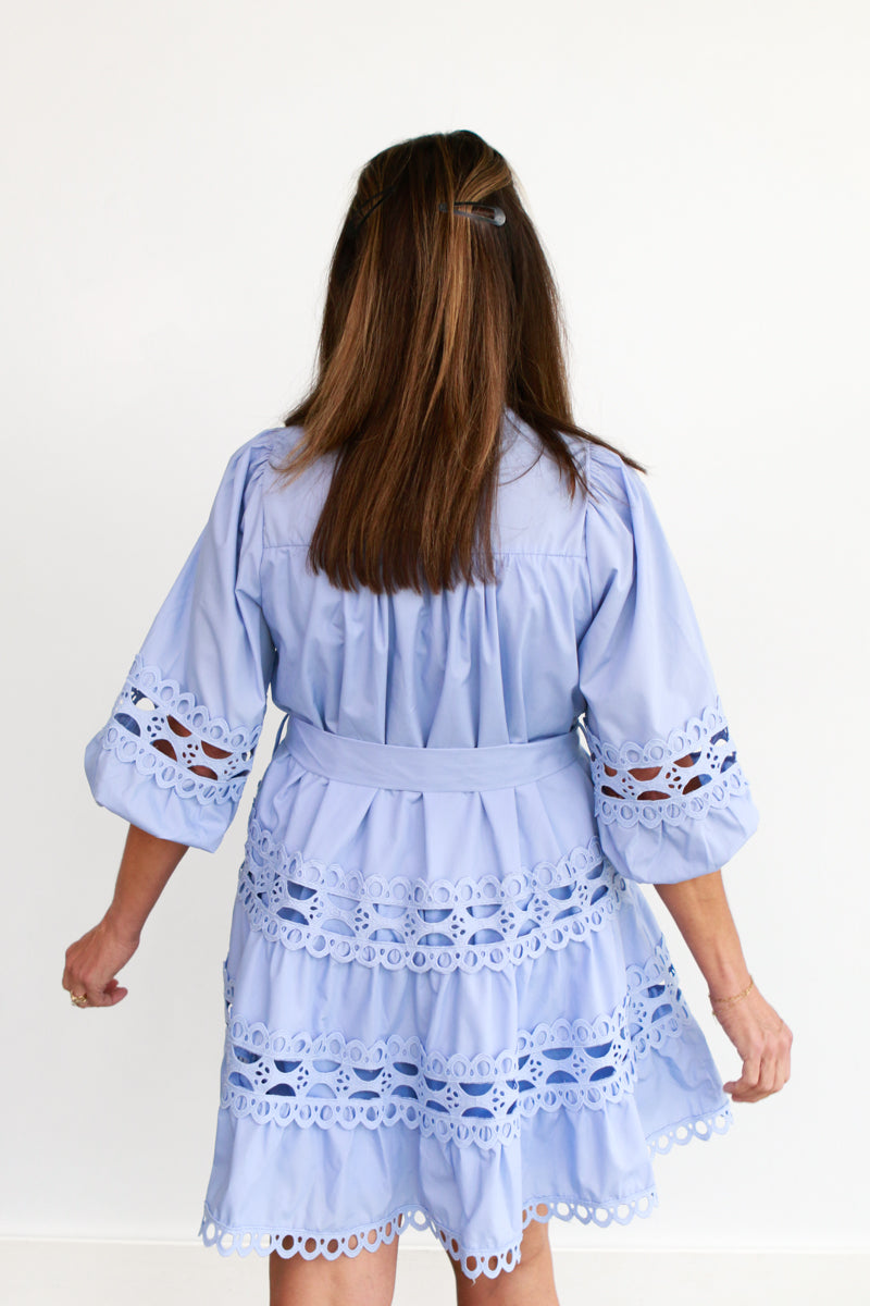 Haviland Eyelet Mini Dress
