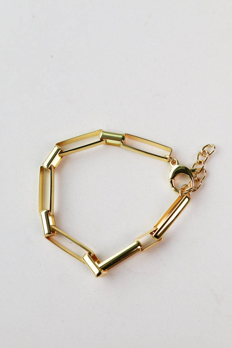 Rectangle Link Chain Bracelet
