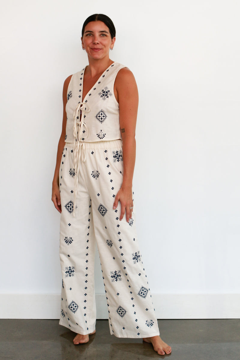 Tula Embroidered Pant Set