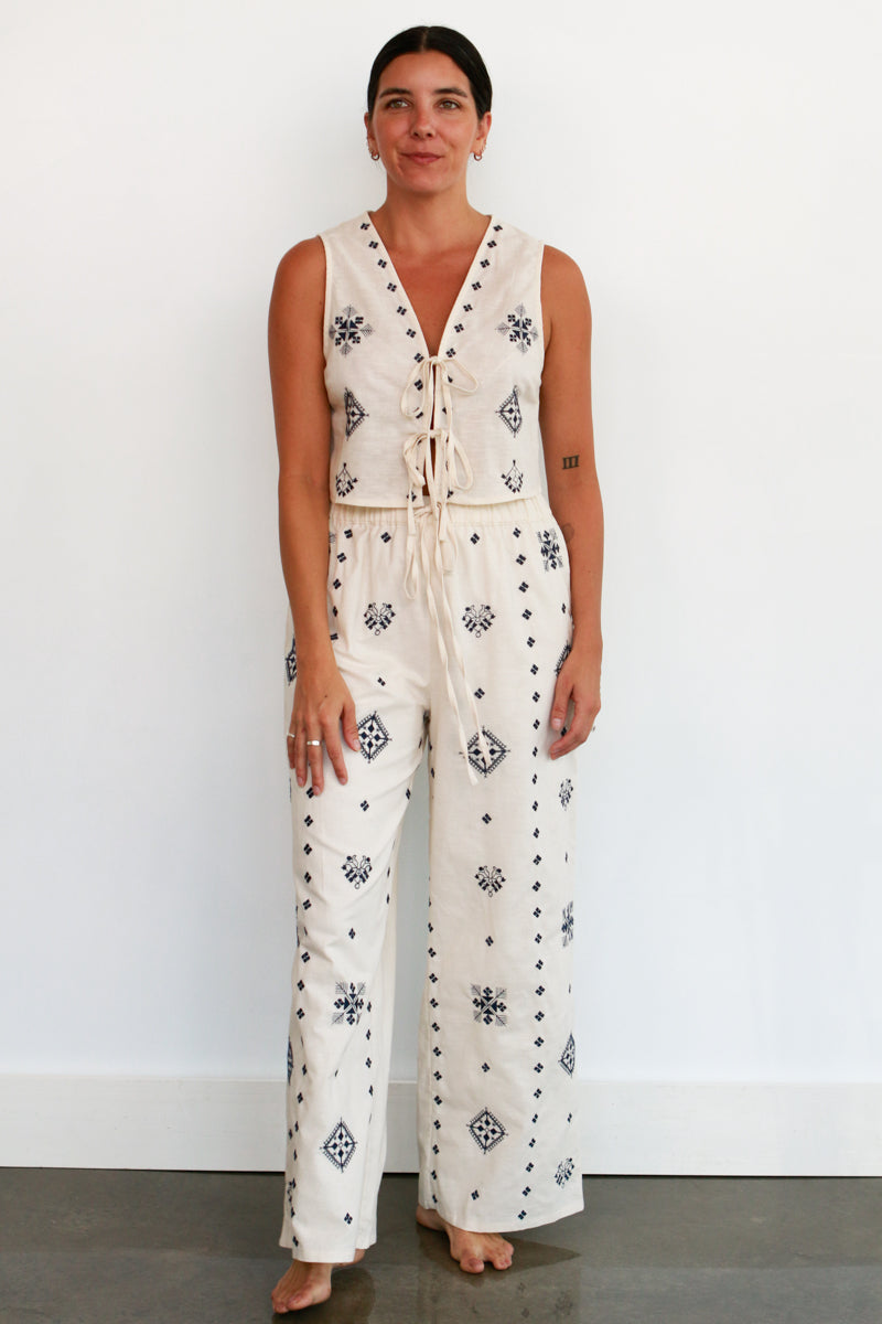 Tula Embroidered Pant Set
